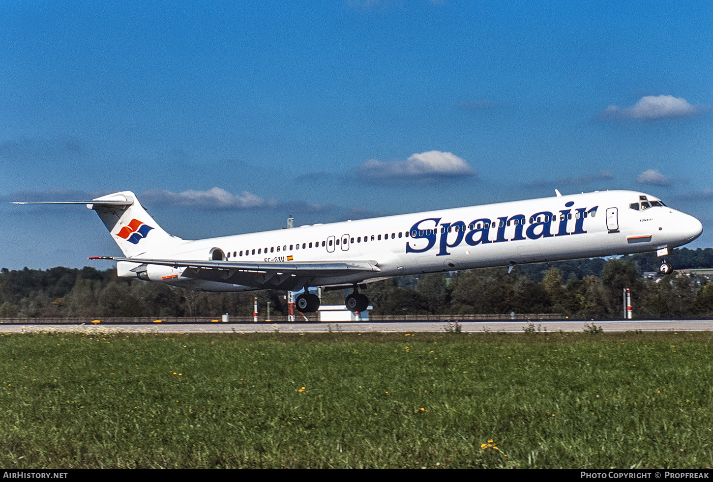 Aircraft Photo of EC-GXU | McDonnell Douglas MD-83 (DC-9-83) | Spanair | AirHistory.net #825337