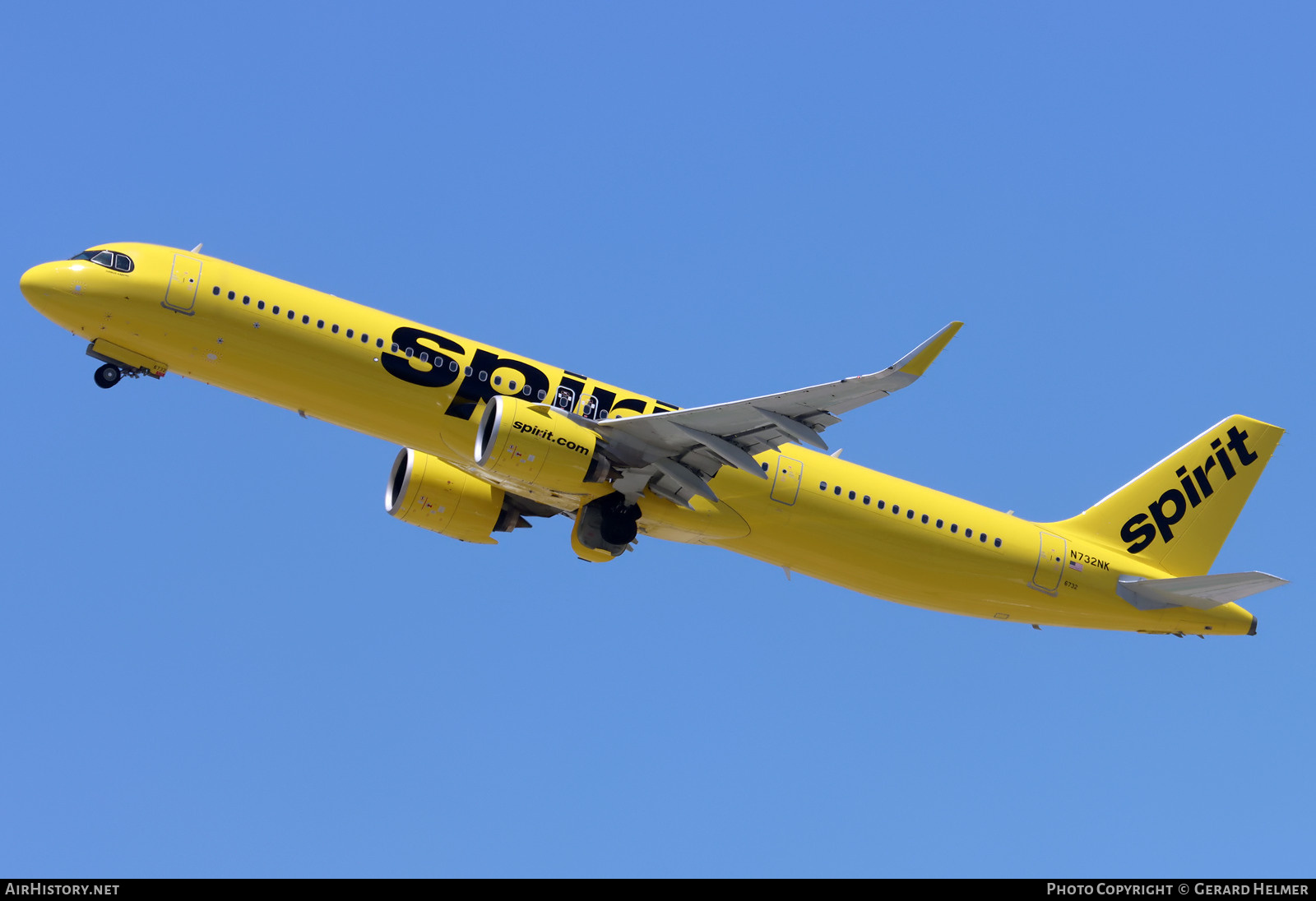 Aircraft Photo of N732NK | Airbus A321-271NX | Spirit Airlines | AirHistory.net #825338