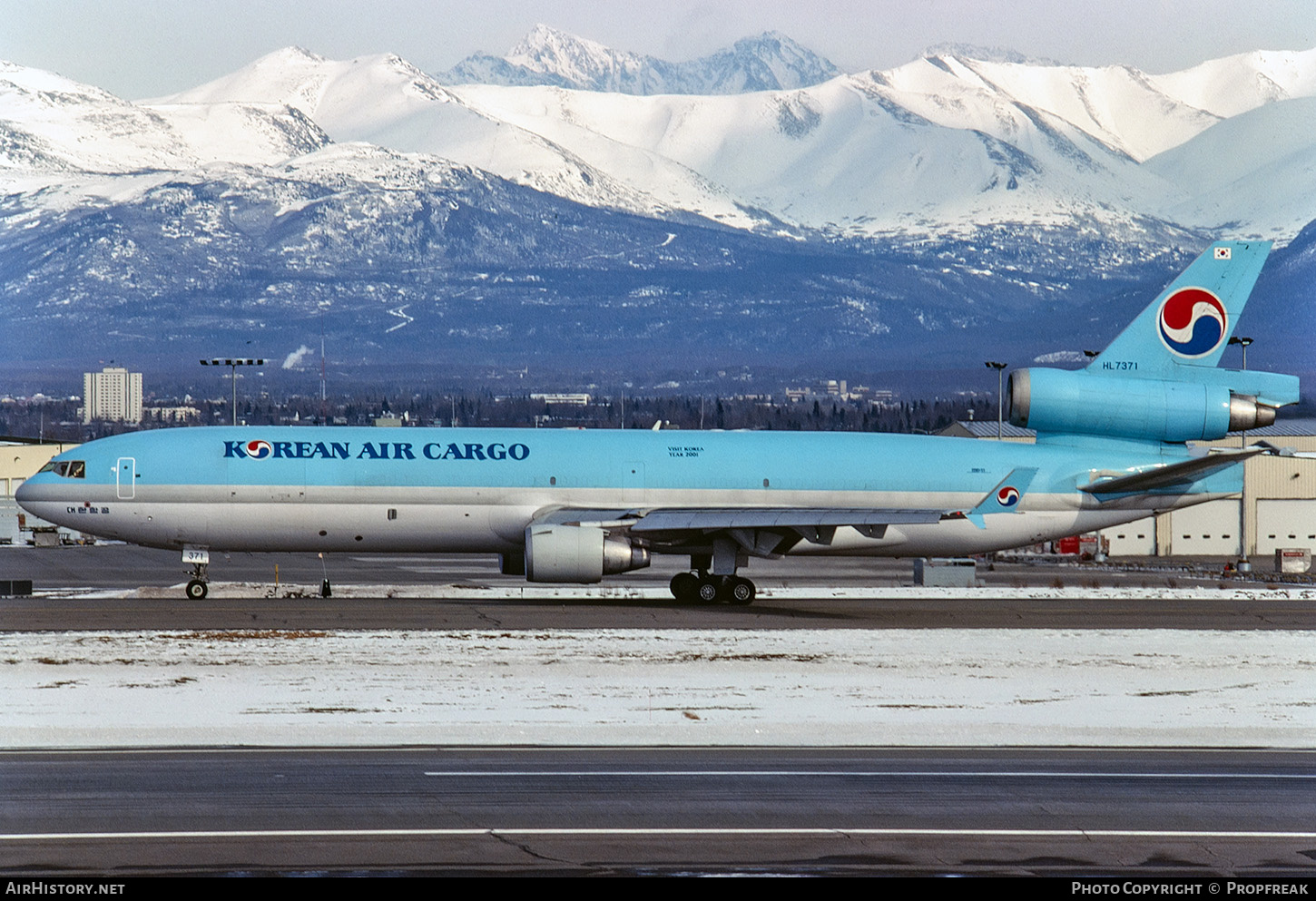 Aircraft Photo of HL7371 | McDonnell Douglas MD-11/F | Korean Air Cargo | AirHistory.net #825355