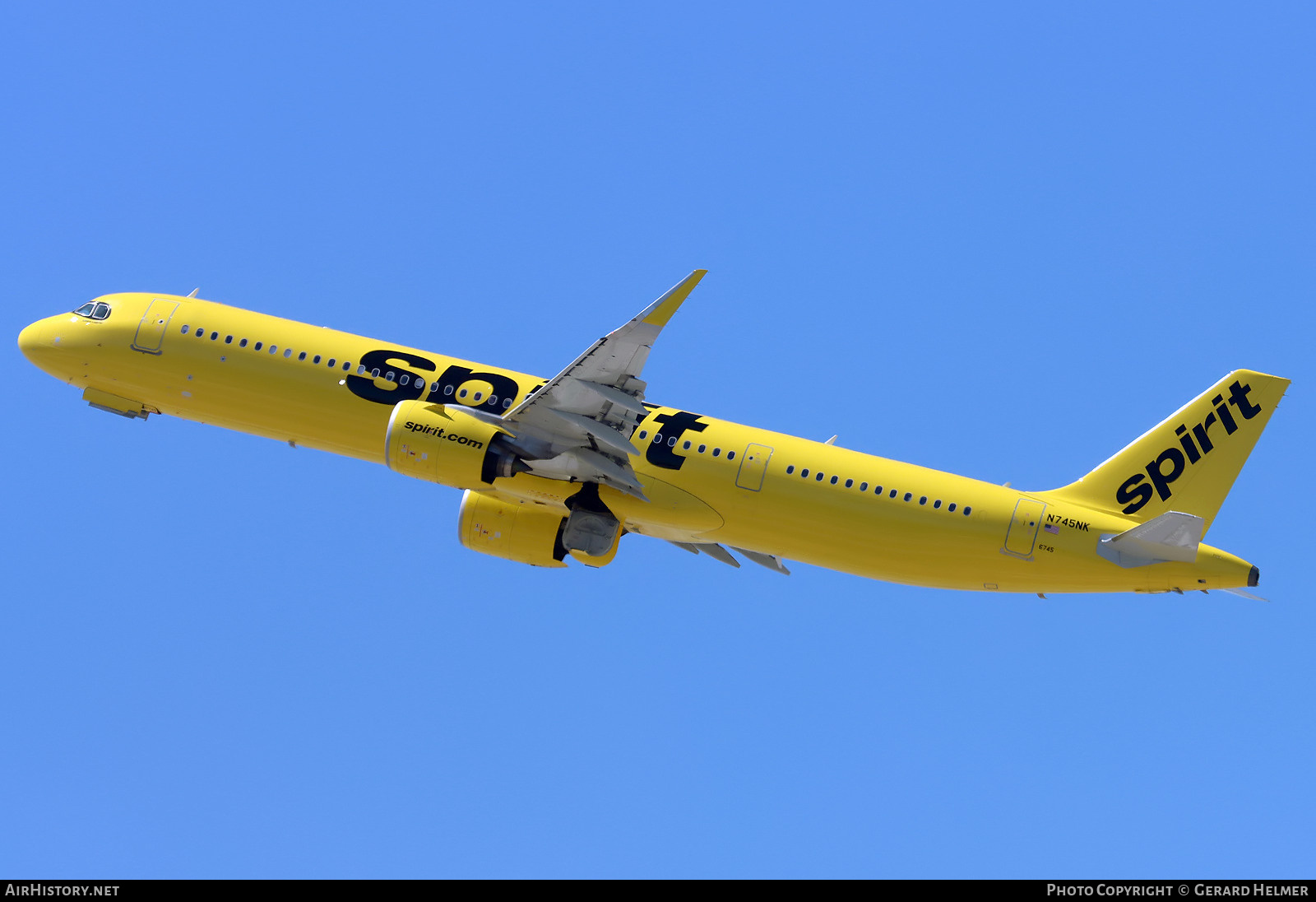 Aircraft Photo of N745NK | Airbus A321-271NX | Spirit Airlines | AirHistory.net #825365