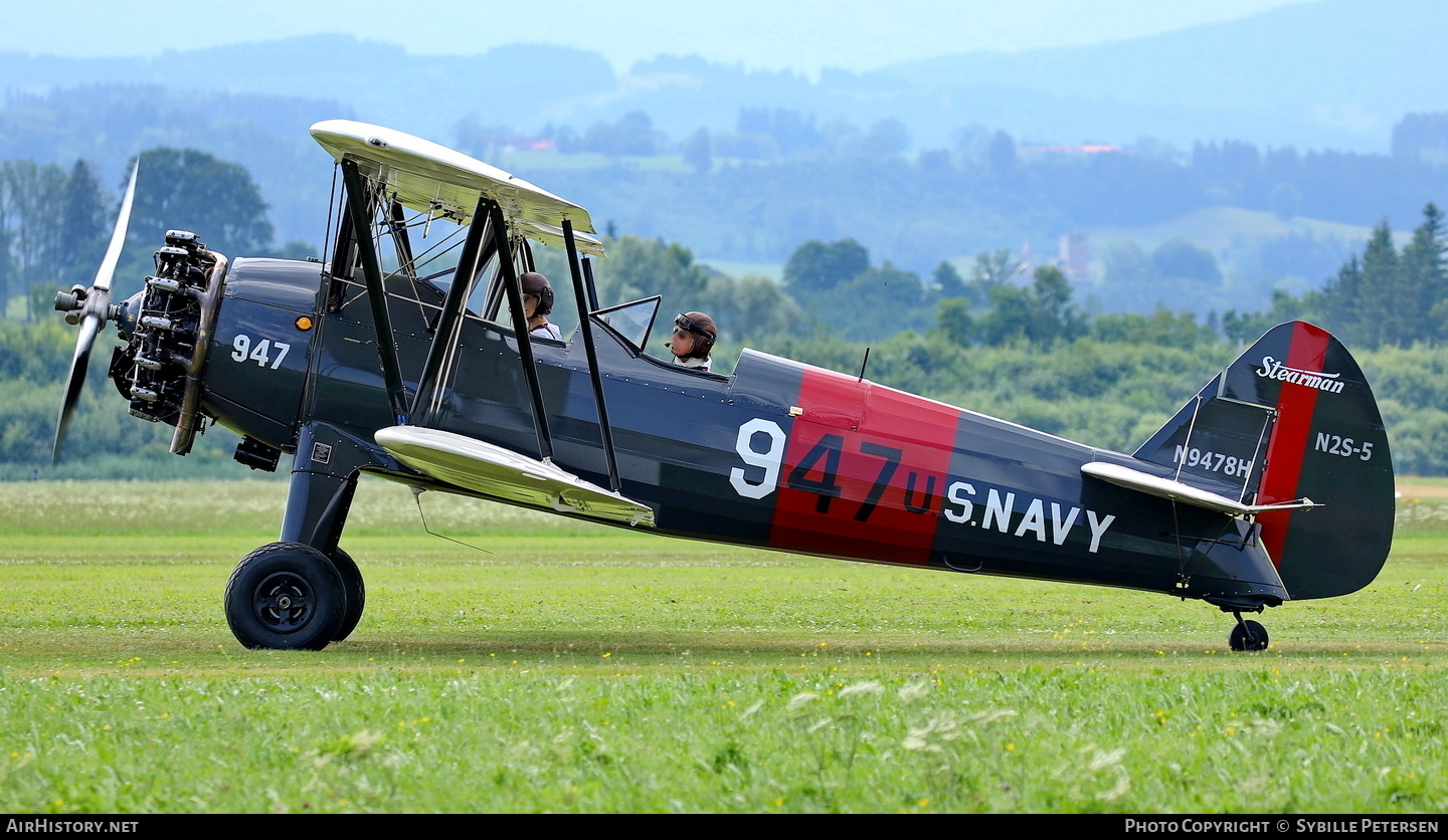 Aircraft Photo of N9478H / 947 | Boeing B75N1 Stearman | USA - Navy | AirHistory.net #825407