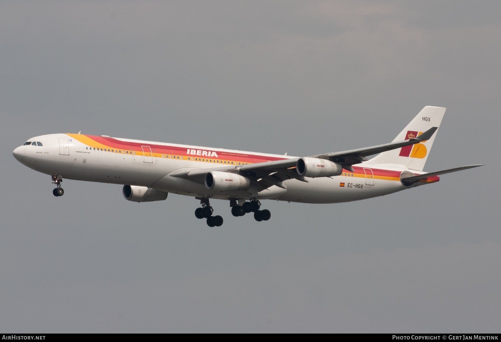 Aircraft Photo of EC-HGX | Airbus A340-313X | Iberia | AirHistory.net #825411