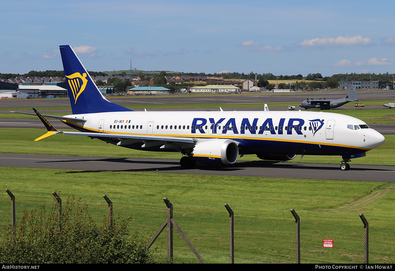 Aircraft Photo of EI-IKY | Boeing 737-8200 Max 200 | Ryanair | AirHistory.net #825424
