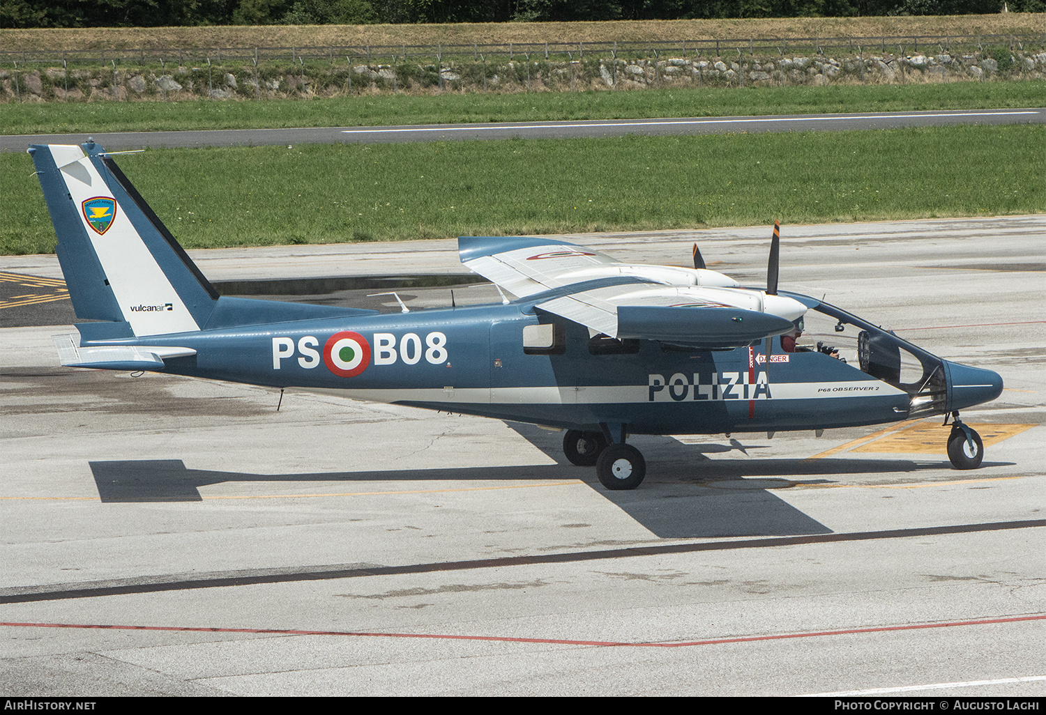 Aircraft Photo of PS-B08 | Vulcanair P-68 Observer 2 | Italy - Polizia | AirHistory.net #825510