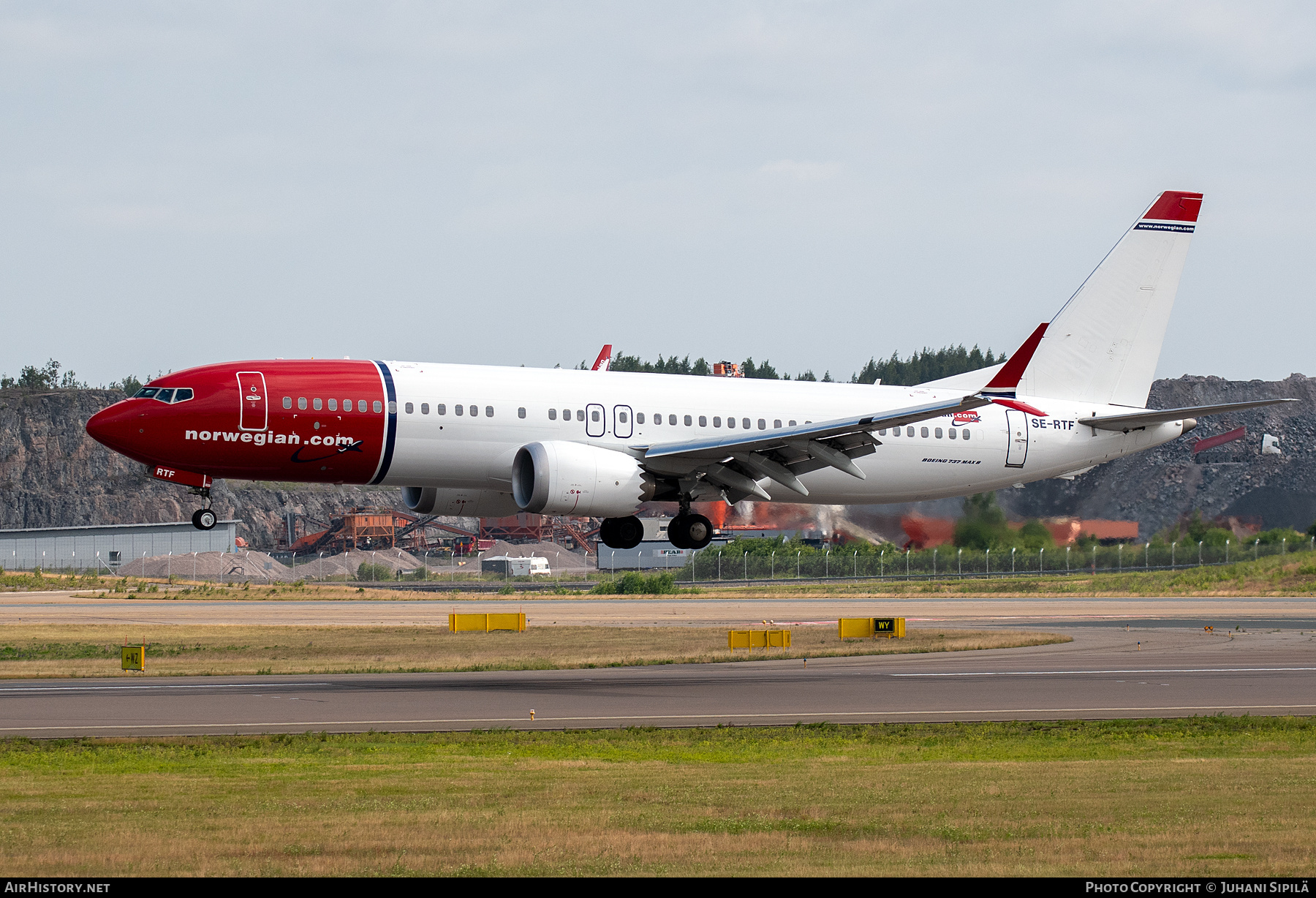 Aircraft Photo of SE-RTF | Boeing 737-8 Max 8 | Norwegian | AirHistory.net #825541
