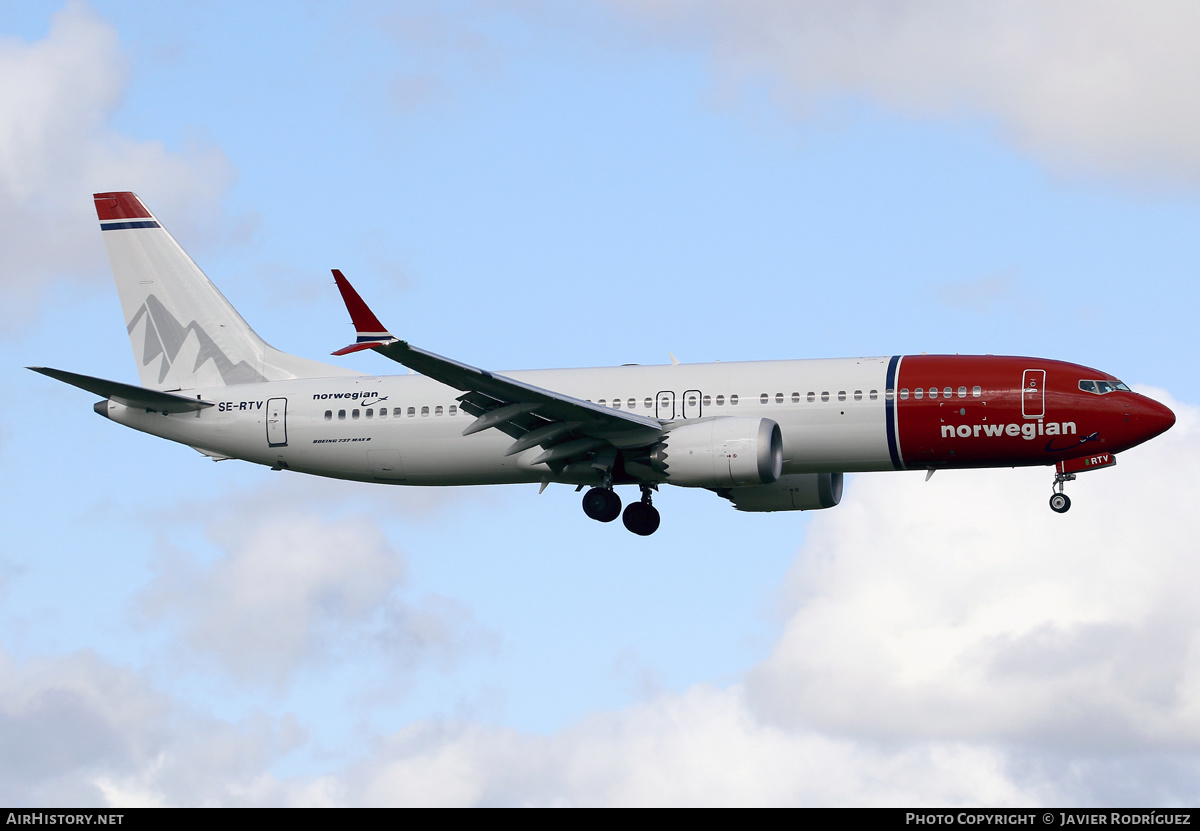 Aircraft Photo of SE-RTV | Boeing 737-8 Max 8 | Norwegian | AirHistory.net #825543