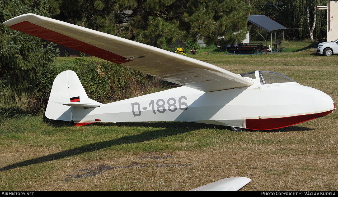 Aircraft Photo of D-1886 | Scheibe L-Spatz | AirHistory.net #825551