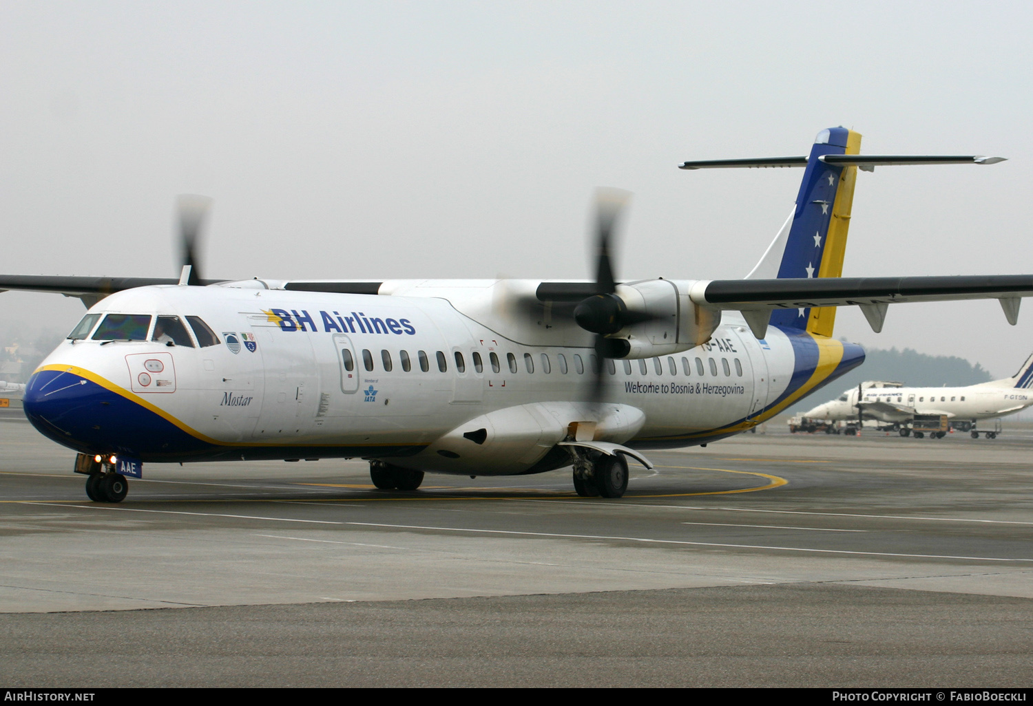 Aircraft Photo of T9-AAE | ATR ATR-72-212 | B & H Airlines | AirHistory.net #825618
