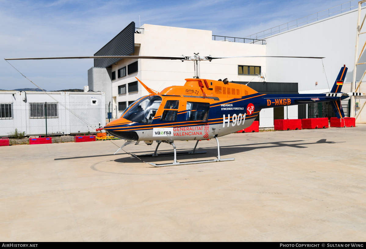 Aircraft Photo of D-HKGB | Bell AB-206A JetRanger | Generalitat Valenciana | AirHistory.net #825637