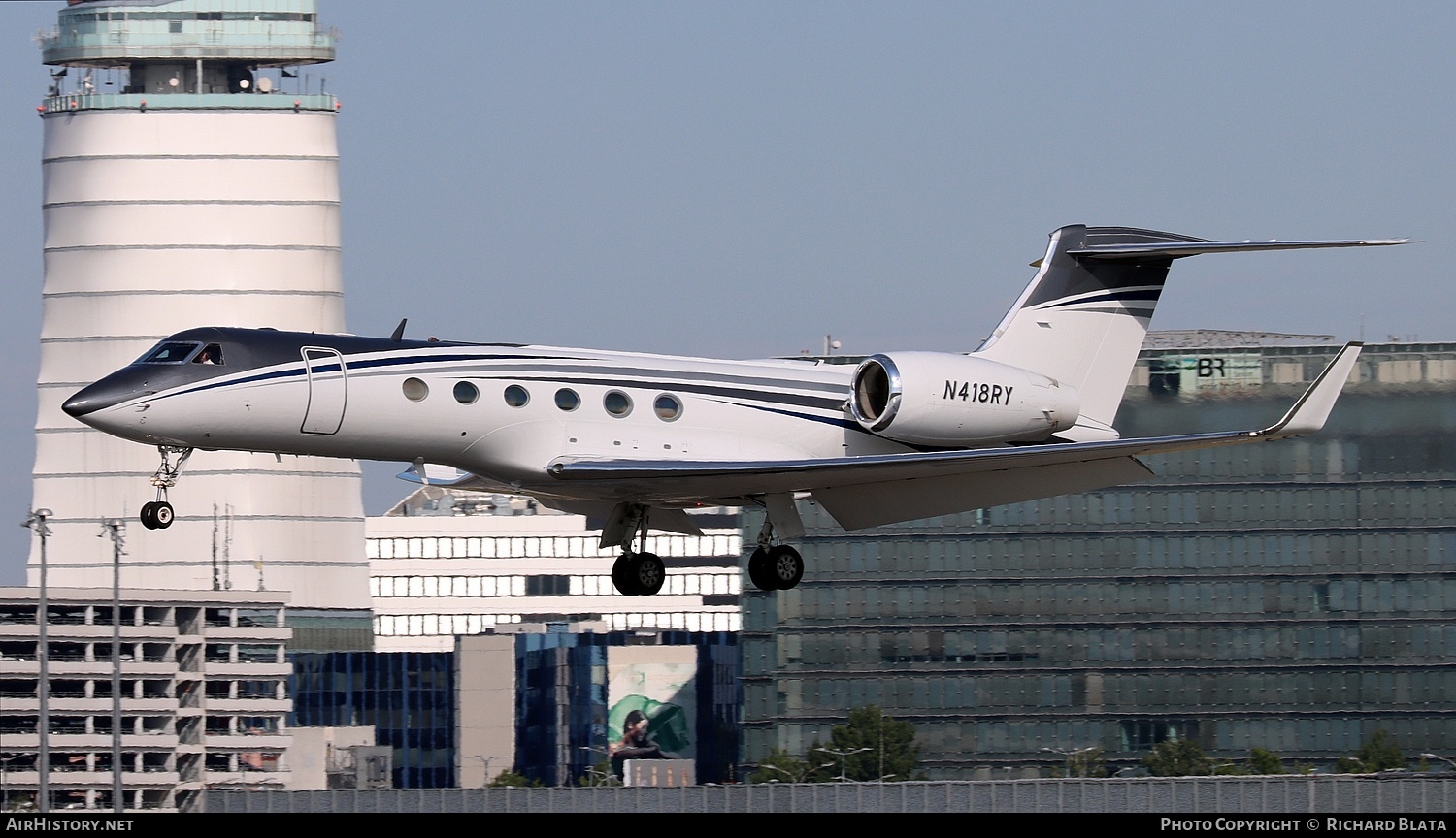 Aircraft Photo of N418RY | Gulfstream Aerospace G-V-SP Gulfstream G550 | AirHistory.net #825661