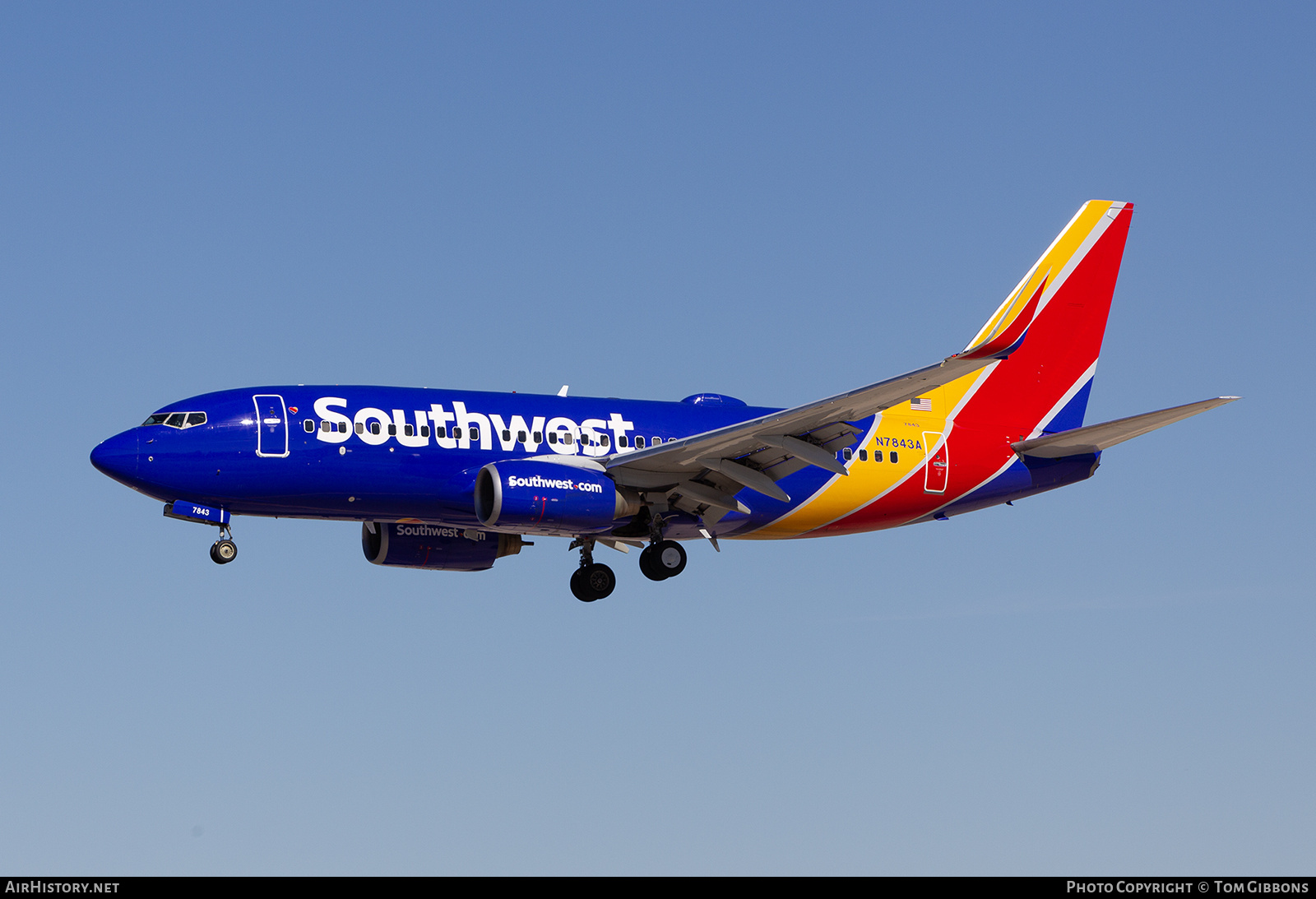 Aircraft Photo of N7843A | Boeing 737-752 | Southwest Airlines | AirHistory.net #825695