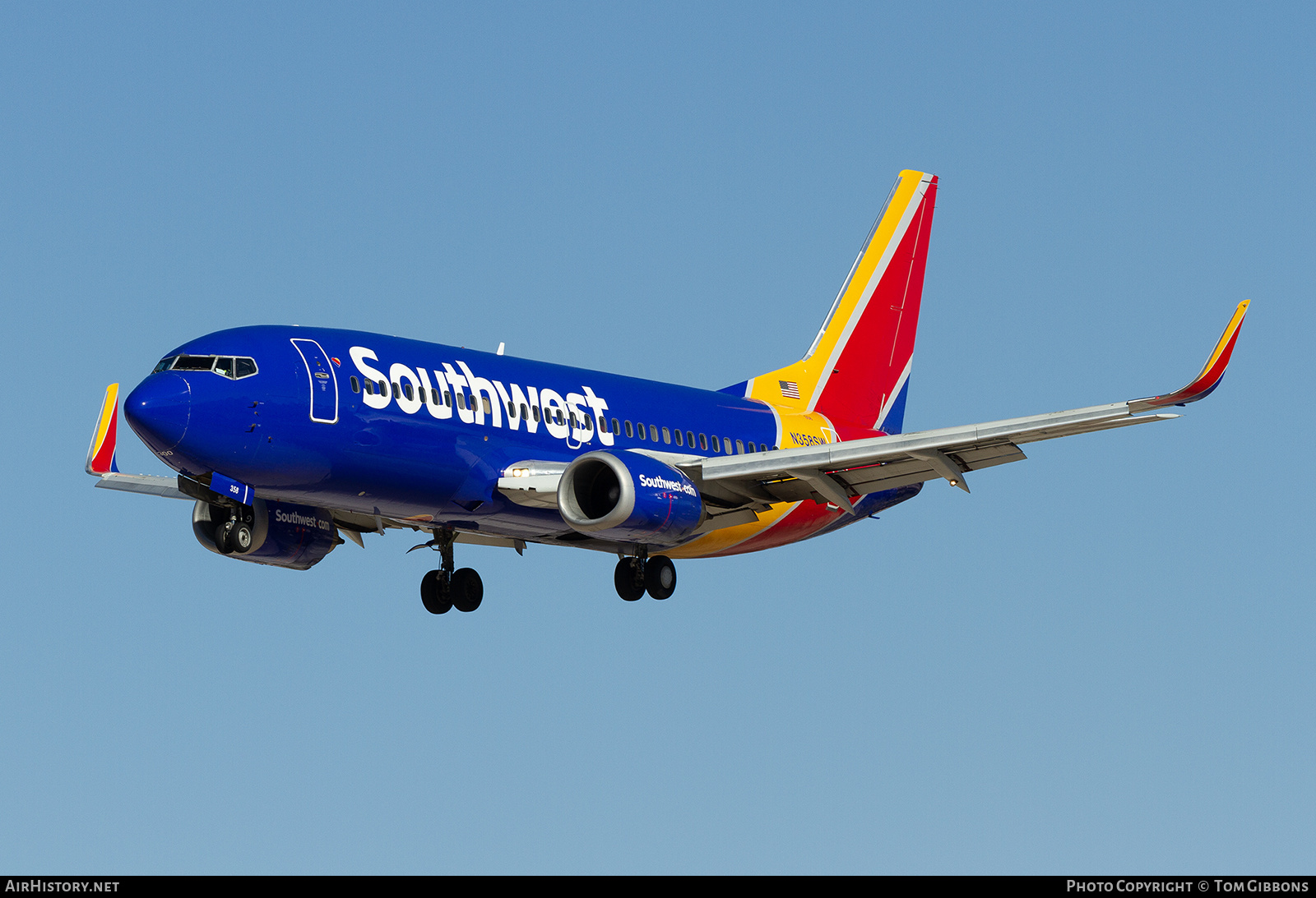 Aircraft Photo of N358SW | Boeing 737-3H4 | Southwest Airlines | AirHistory.net #825712