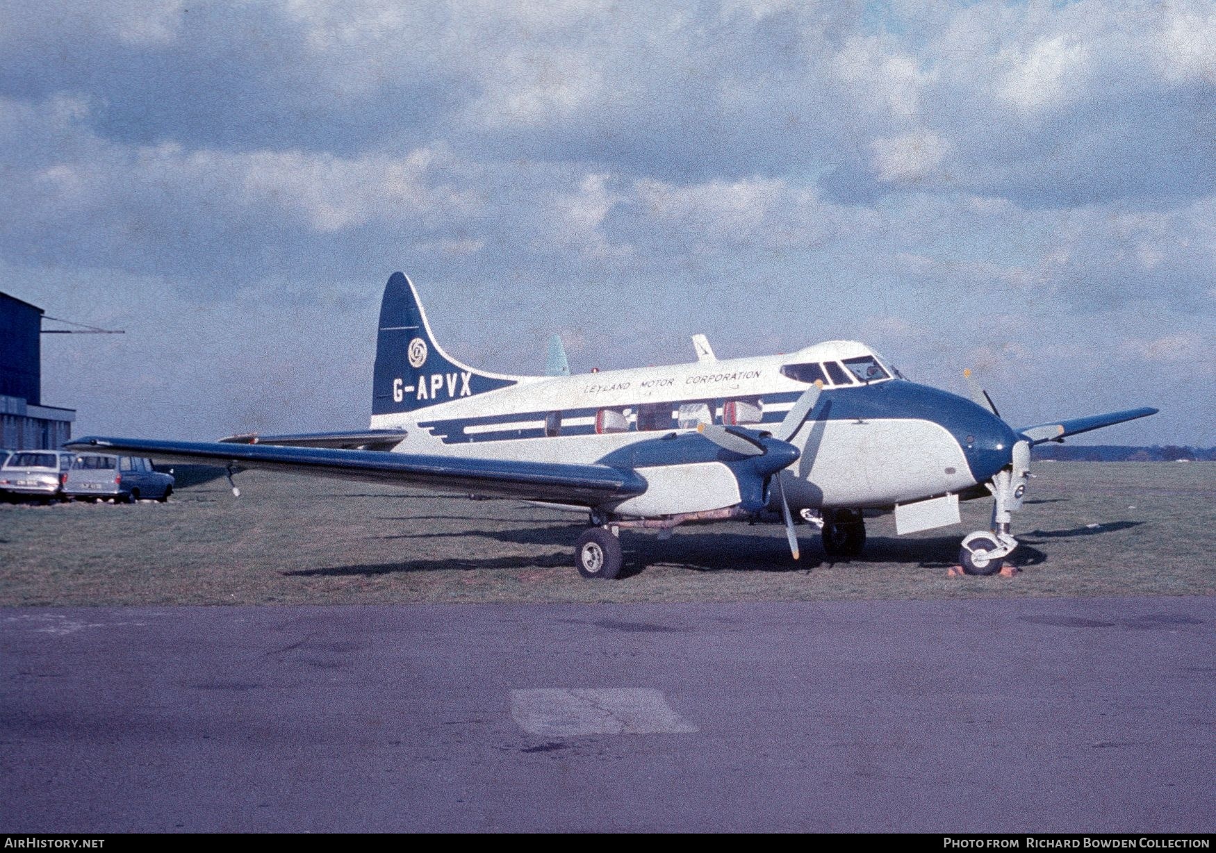 Aircraft Photo of G-APVX | De Havilland D.H. 104 Dove 5 | Leyland Motor Corporation | AirHistory.net #825717