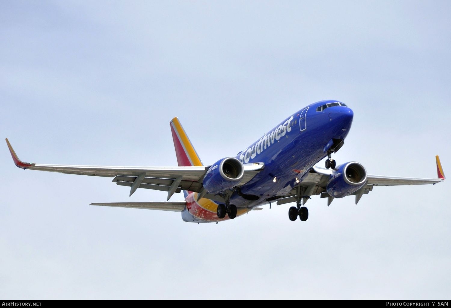 Aircraft Photo of N205WN | Boeing 737-7H4 | Southwest Airlines | AirHistory.net #825758