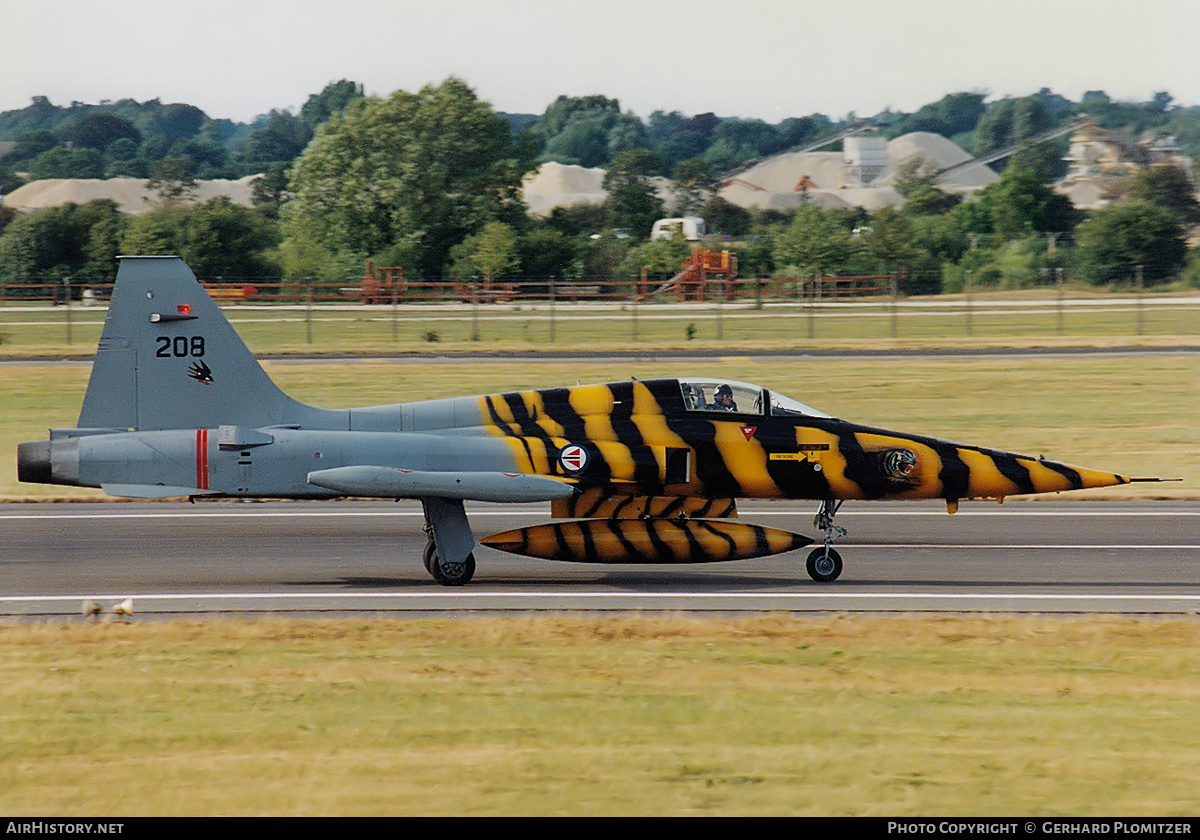 Aircraft Photo of 208 | Northrop F-5A Freedom Fighter | Norway - Air Force | AirHistory.net #825767