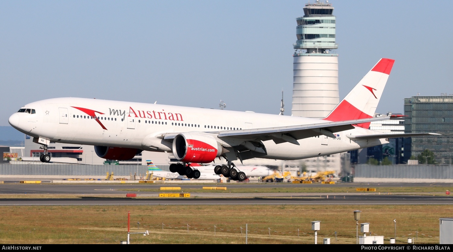 Aircraft Photo of OE-LPD | Boeing 777-2Z9/ER | Austrian Airlines | AirHistory.net #825792