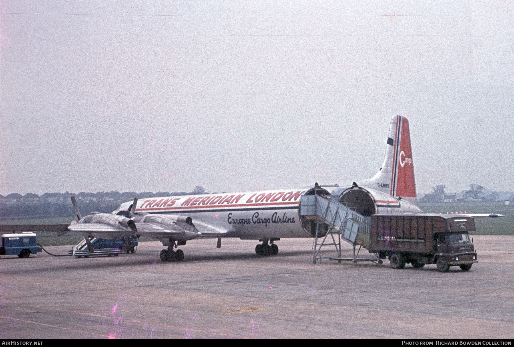 Aircraft Photo of G-AWWB | Canadair CL-44D4-2 | Transmeridian Air Cargo | AirHistory.net #825800