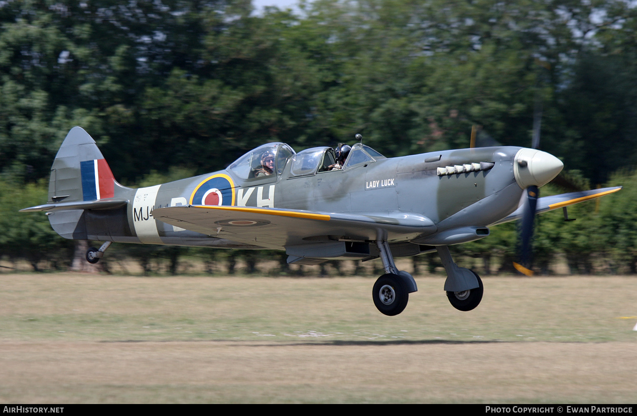 Aircraft Photo of G-LEGD / MJ444 | Supermarine 509 Spitfire T9 | AirHistory.net #825817