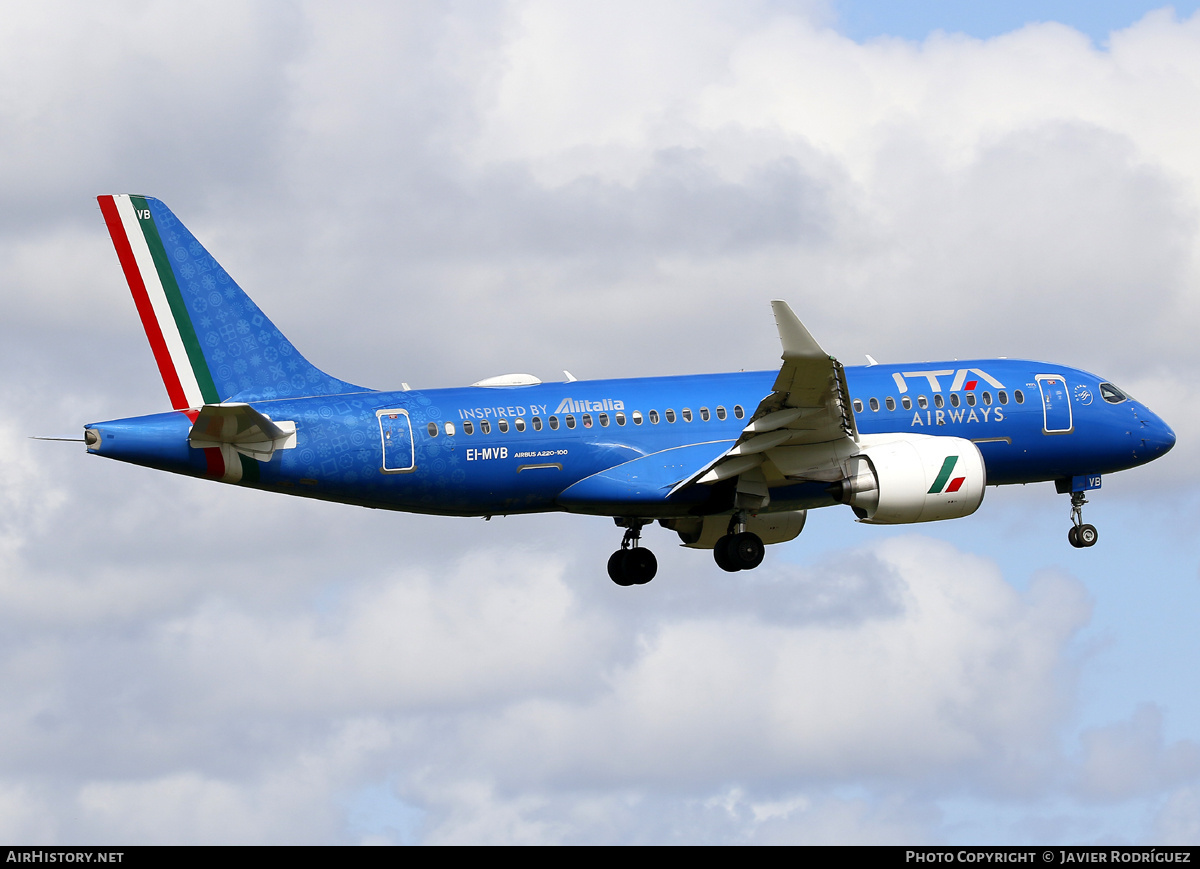 Aircraft Photo of EI-MVB | Airbus A220-100 (BD-500-1A10) | ITA Airways | AirHistory.net #825929