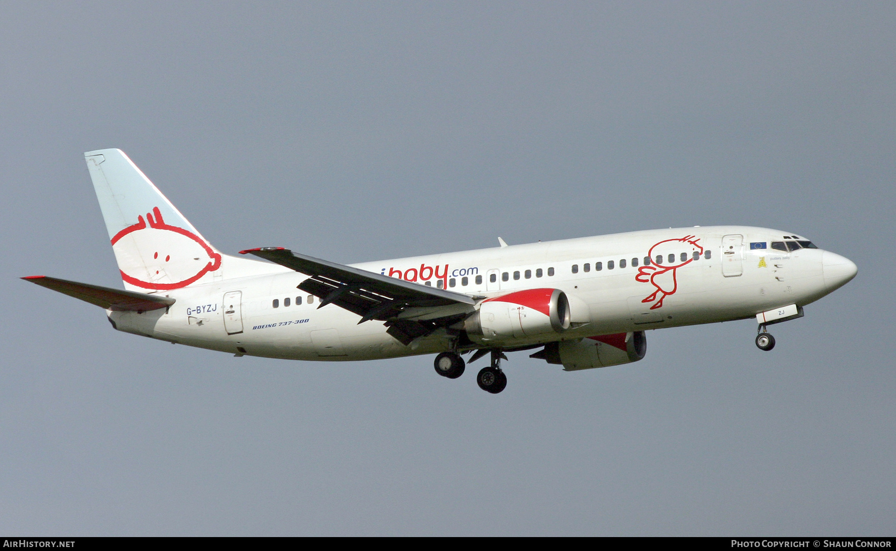 Aircraft Photo of G-BYZJ | Boeing 737-3Q8 | Bmibaby | AirHistory.net #825952