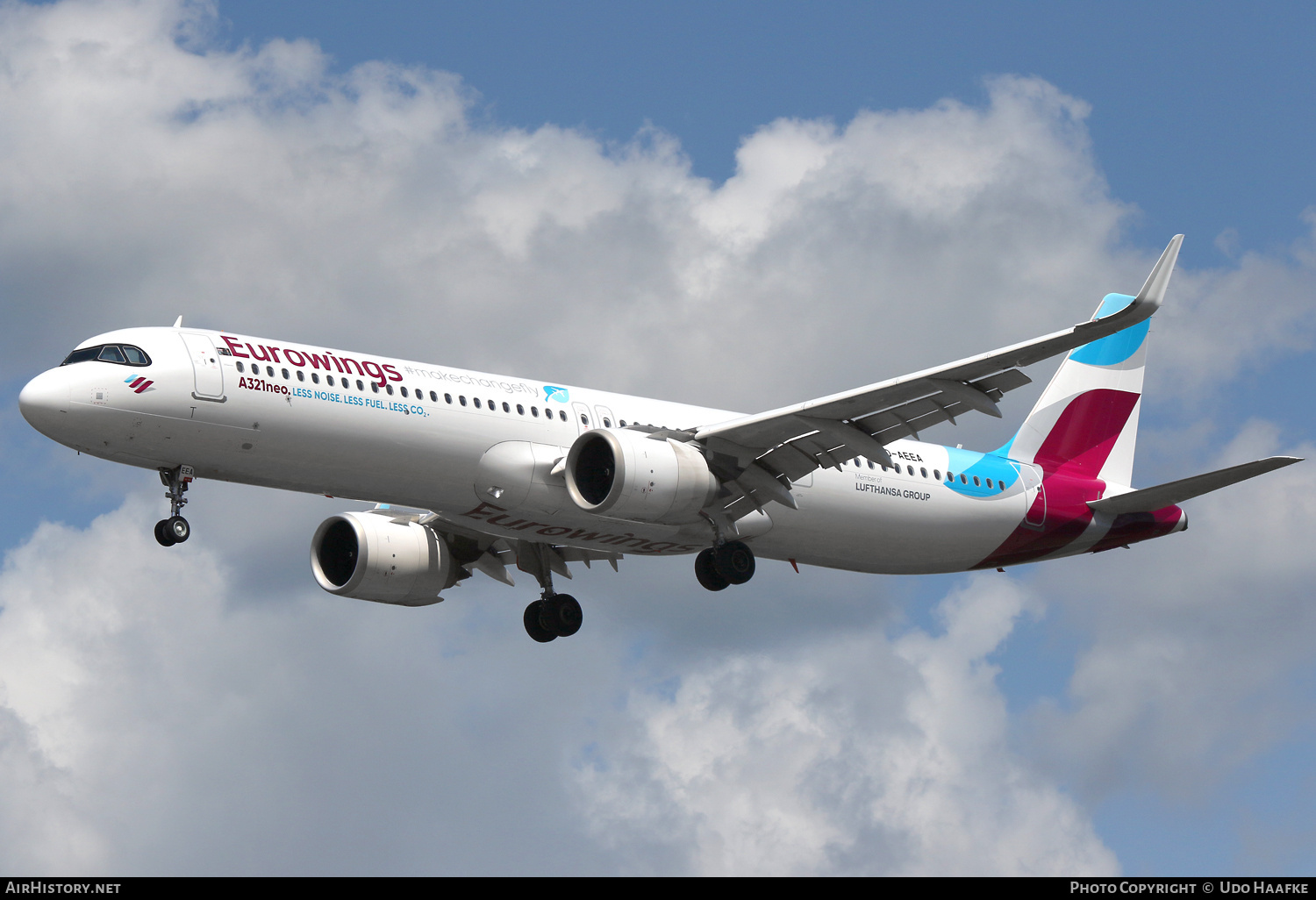 Aircraft Photo of D-AEEA | Airbus A321-271NX | Eurowings | AirHistory.net #825977