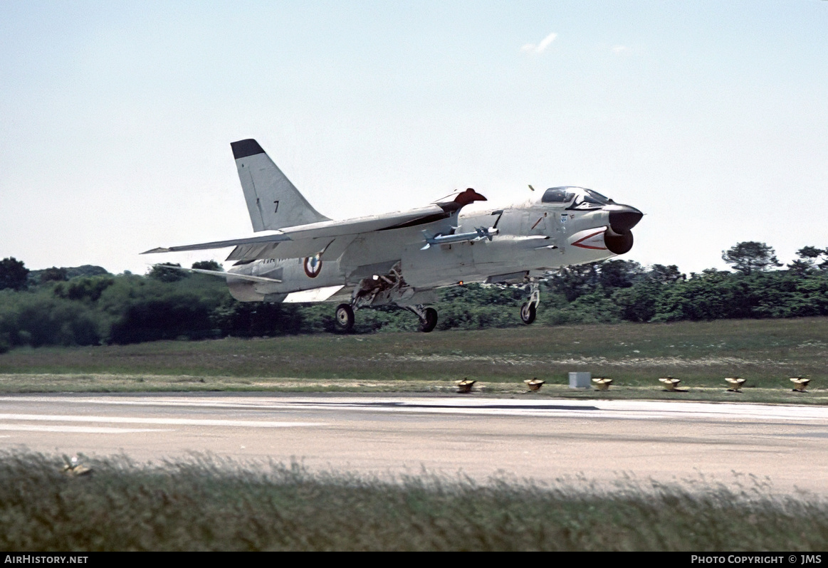 Aircraft Photo of 7 | Vought F-8E(FN) Crusader | France - Navy | AirHistory.net #826038