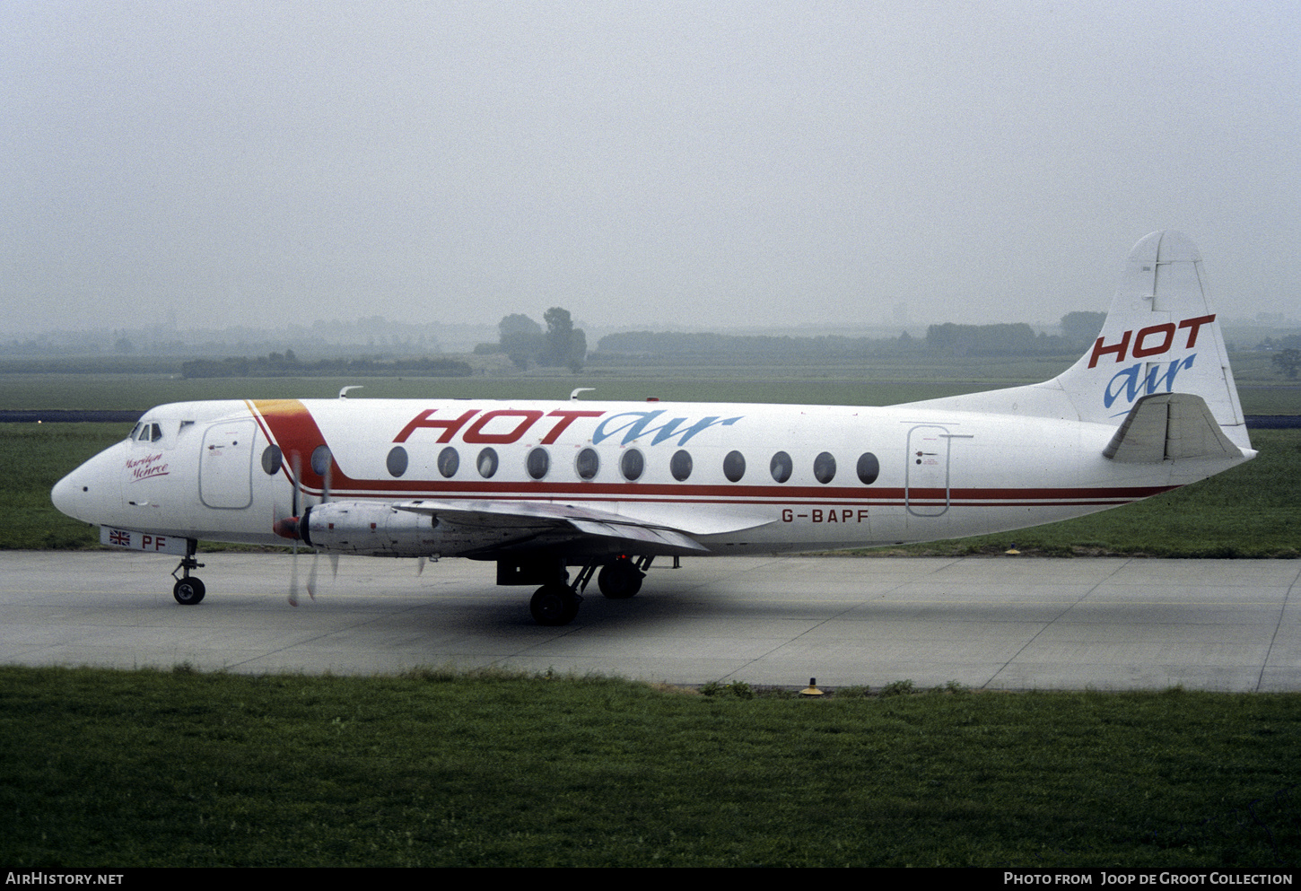 Aircraft Photo of G-BAPF | Vickers 814 Viscount | Hot Air | AirHistory.net #826070