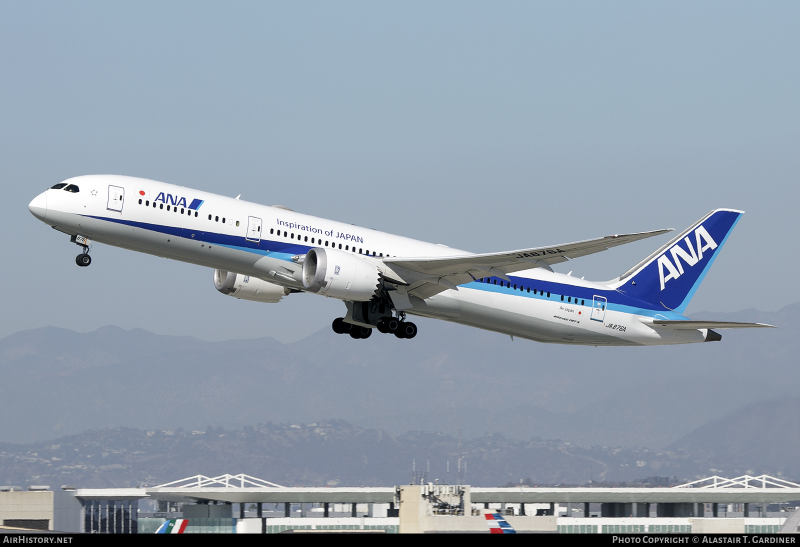 Aircraft Photo of JA876A | Boeing 787-9 Dreamliner | All Nippon Airways - ANA | AirHistory.net #826107
