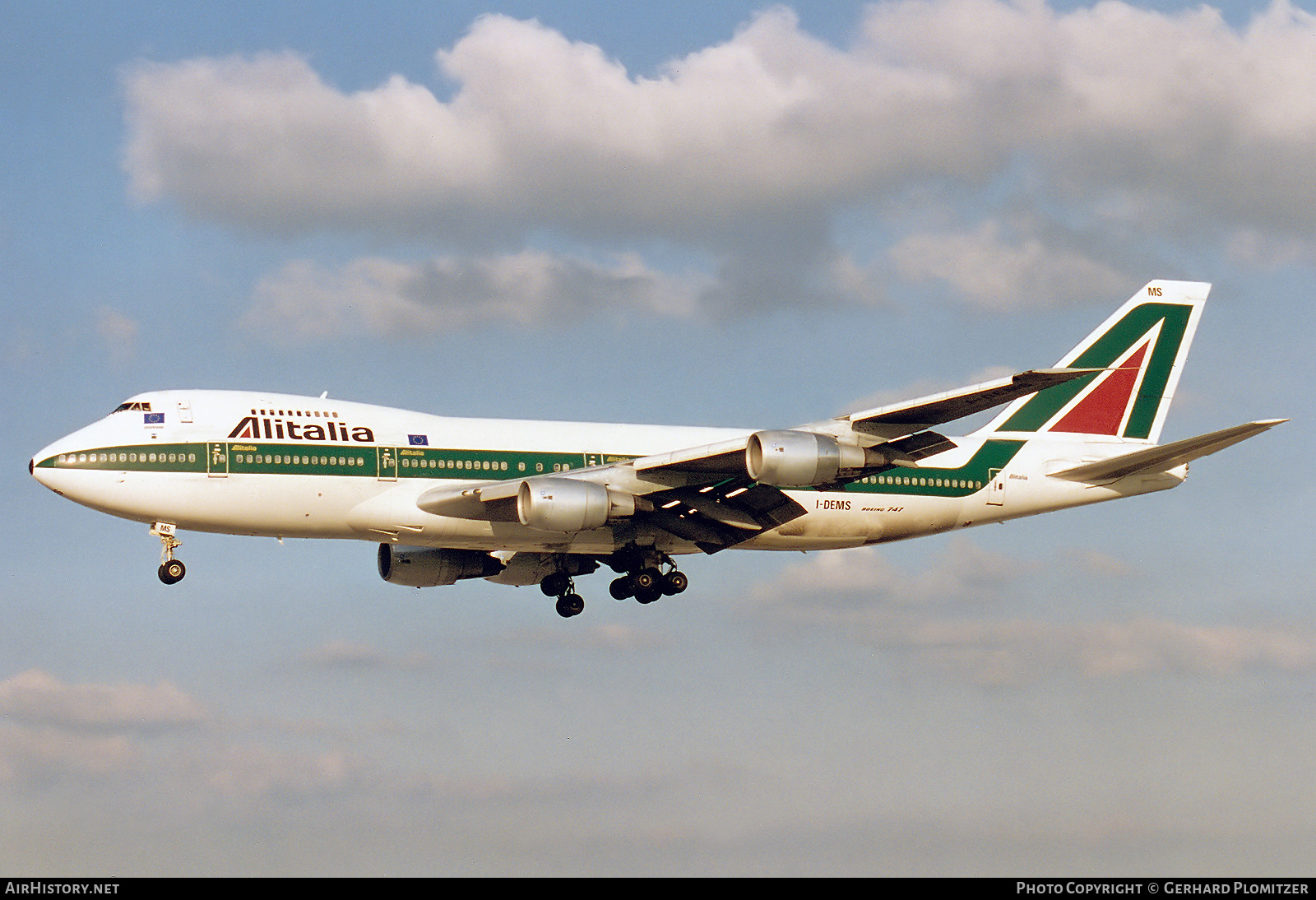 Aircraft Photo of I-DEMS | Boeing 747-243B | Alitalia | AirHistory.net #826125
