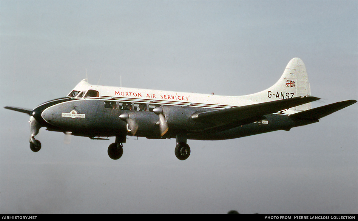 Aircraft Photo of G-ANSZ | De Havilland D.H. 114 Heron 1B | Morton Air Services | AirHistory.net #826271