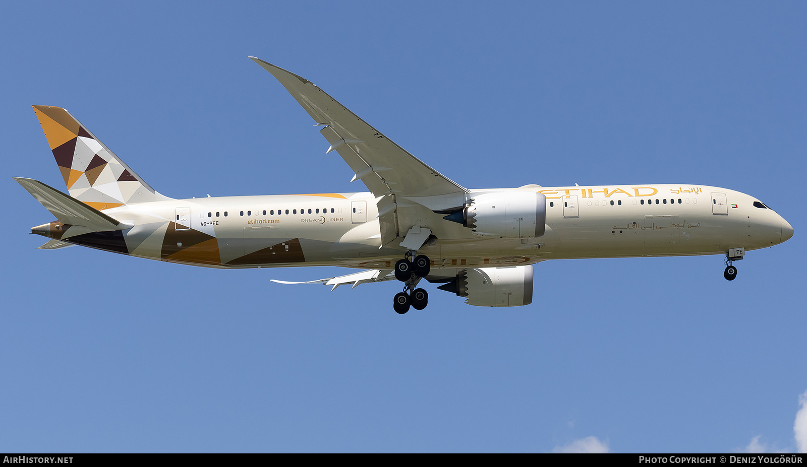 Aircraft Photo of A6-PFE | Boeing 787-9 Dreamliner | Etihad Airways | AirHistory.net #826293