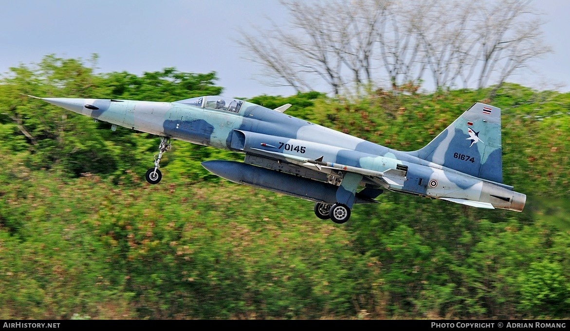 Aircraft Photo of KH.18KH-11/21 / 61674 | Northrop F-5T Tiger II | Thailand - Air Force | AirHistory.net #826315