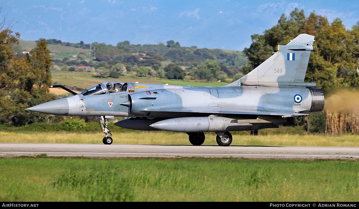 Aircraft Photo of 549 | Dassault Mirage 2000-5 Mk2 | Greece - Air Force | AirHistory.net #826318