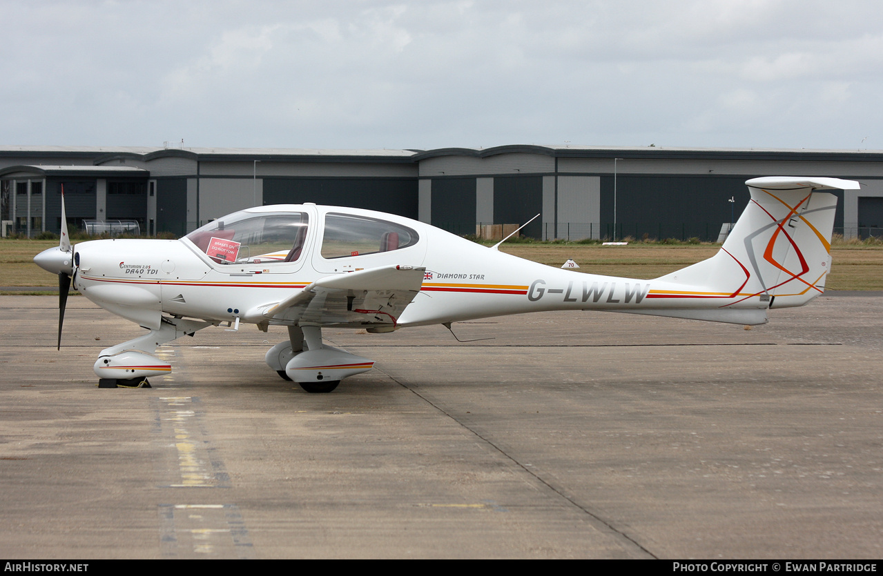 Aircraft Photo of G-LWLW | Diamond DA40D Diamond Star TDI | AirHistory.net #826398