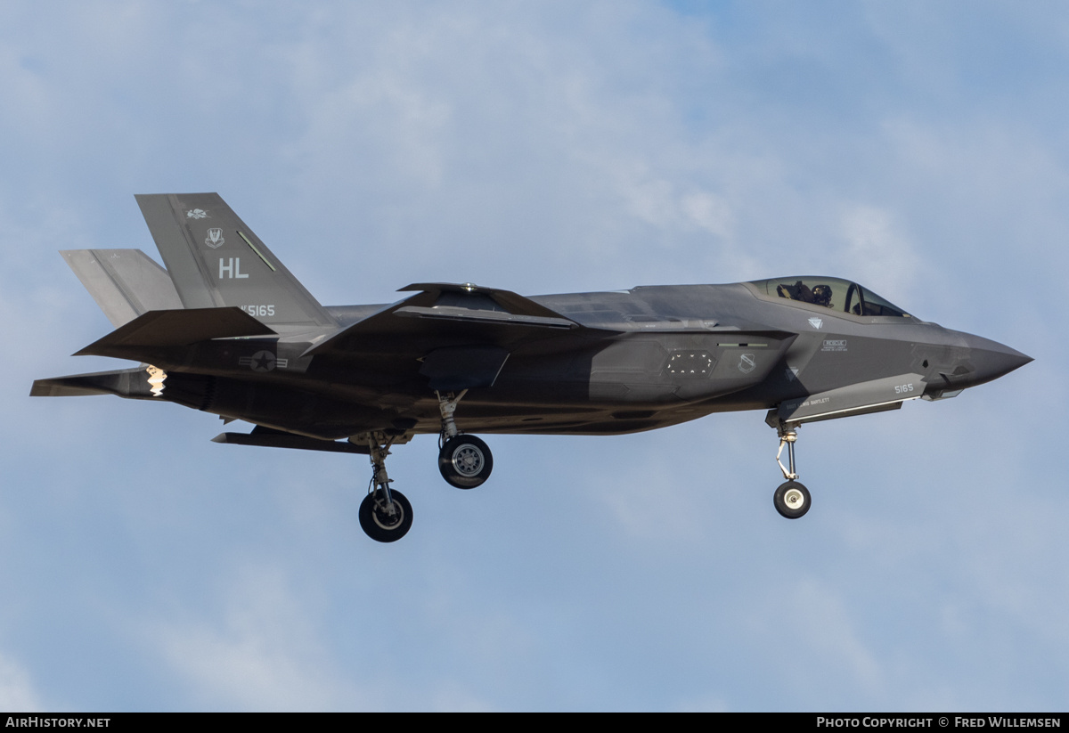 Aircraft Photo of 15-5165 | Lockheed Martin F-35A Lightning II | USA - Air Force | AirHistory.net #826480
