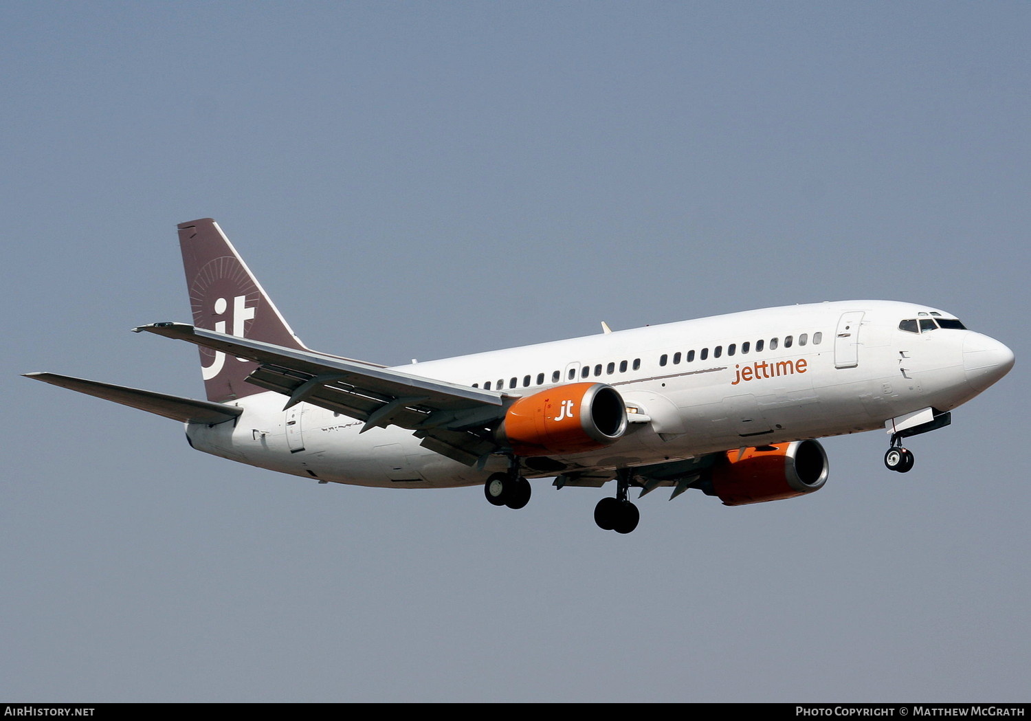 Aircraft Photo of OY-JTB | Boeing 737-3Y0 | Jettime | AirHistory.net #826491