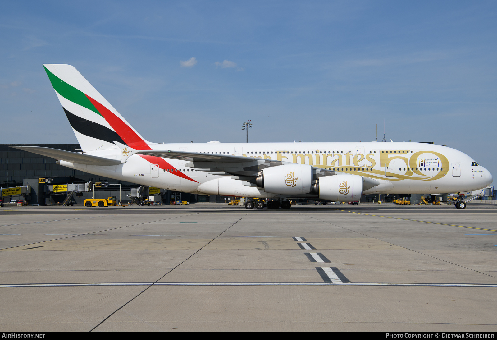 Aircraft Photo of A6-EOE | Airbus A380-861 | Emirates | AirHistory.net #826541