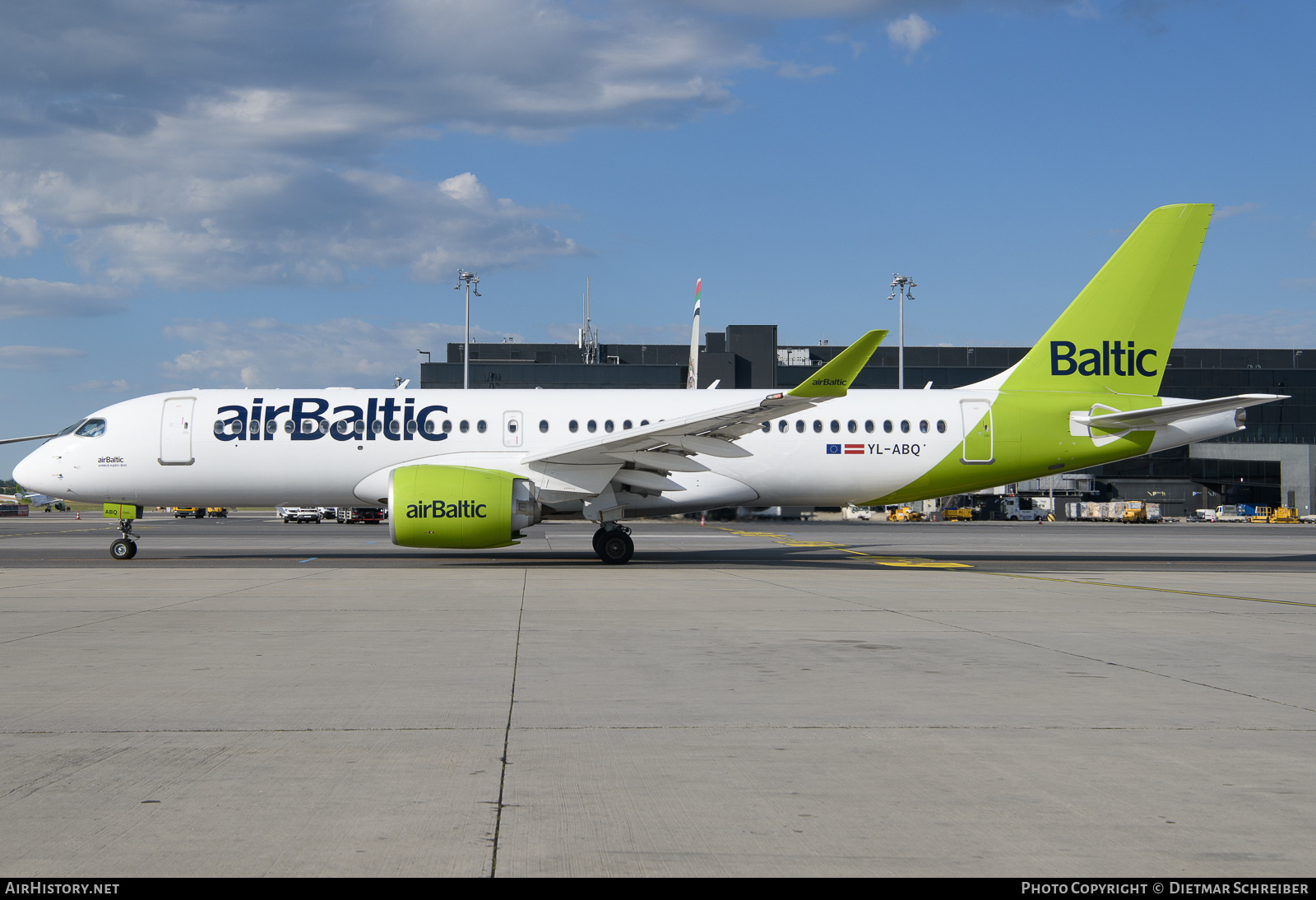 Aircraft Photo of YL-ABQ | Airbus A220-371 (BD-500-1A11) | AirBaltic | AirHistory.net #826561