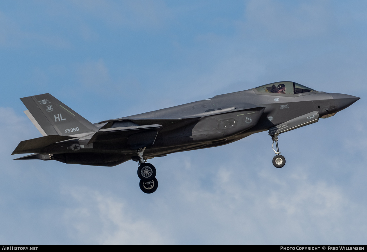 Aircraft Photo of 18-5368 | Lockheed Martin F-35A Lightning II | USA - Air Force | AirHistory.net #826629