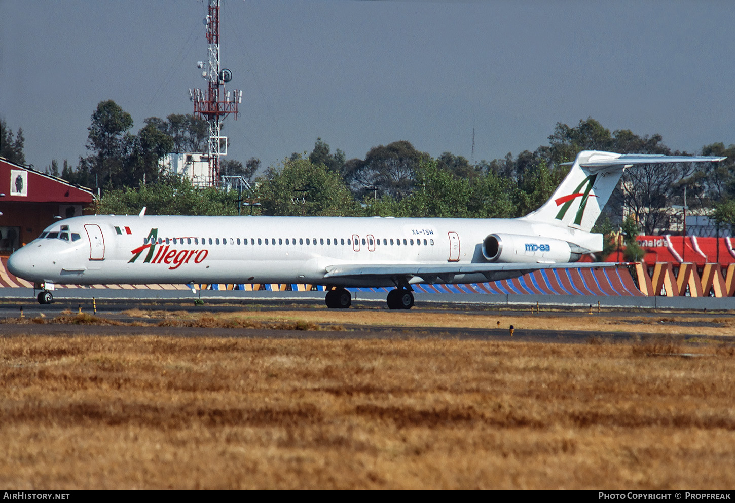 Aircraft Photo of XA-TSW | McDonnell Douglas MD-83 (DC-9-83) | Allegro Air | AirHistory.net #826700