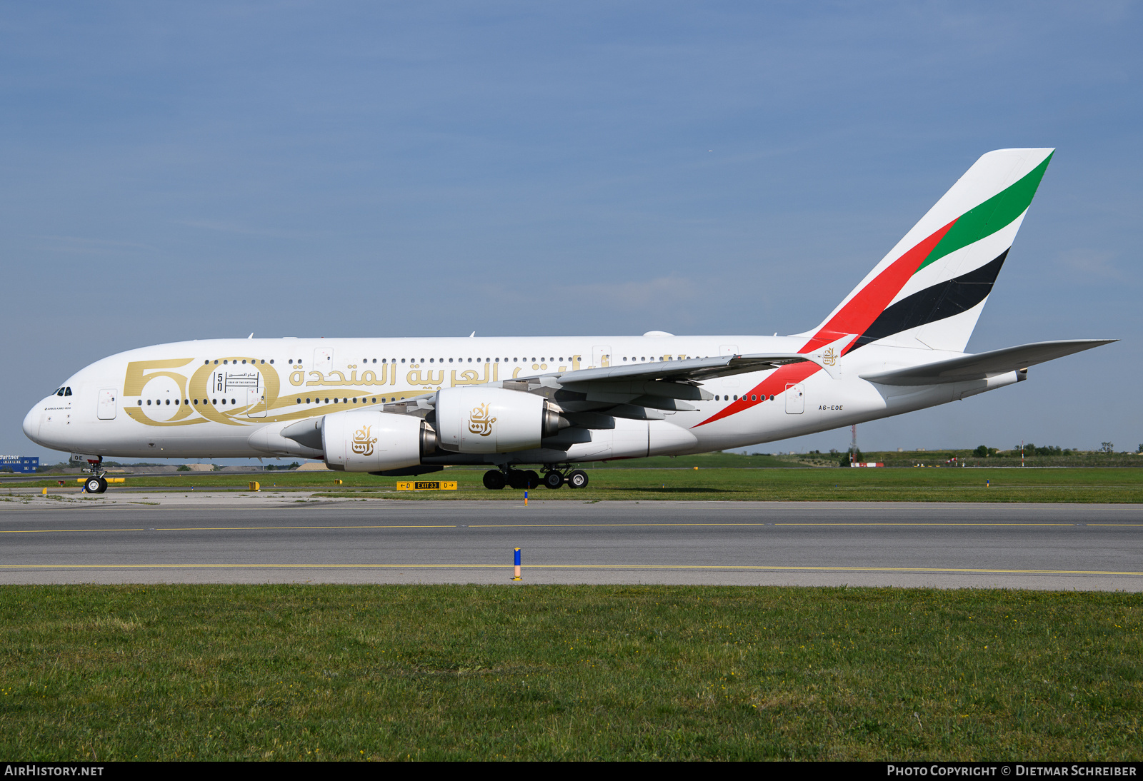 Aircraft Photo of A6-EOE | Airbus A380-861 | Emirates | AirHistory.net #826721