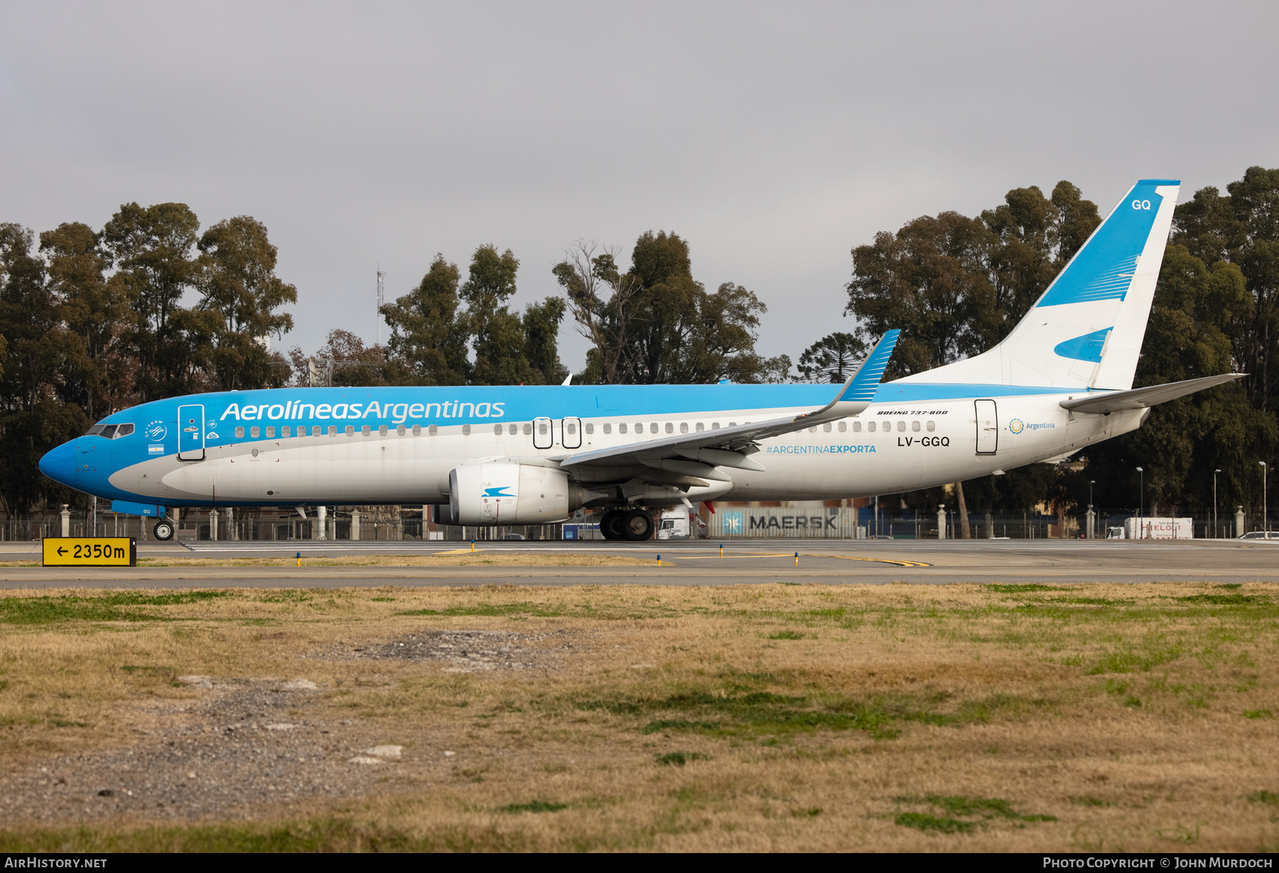 Aircraft Photo of LV-GGQ | Boeing 737-8HX | Aerolíneas Argentinas | AirHistory.net #826768