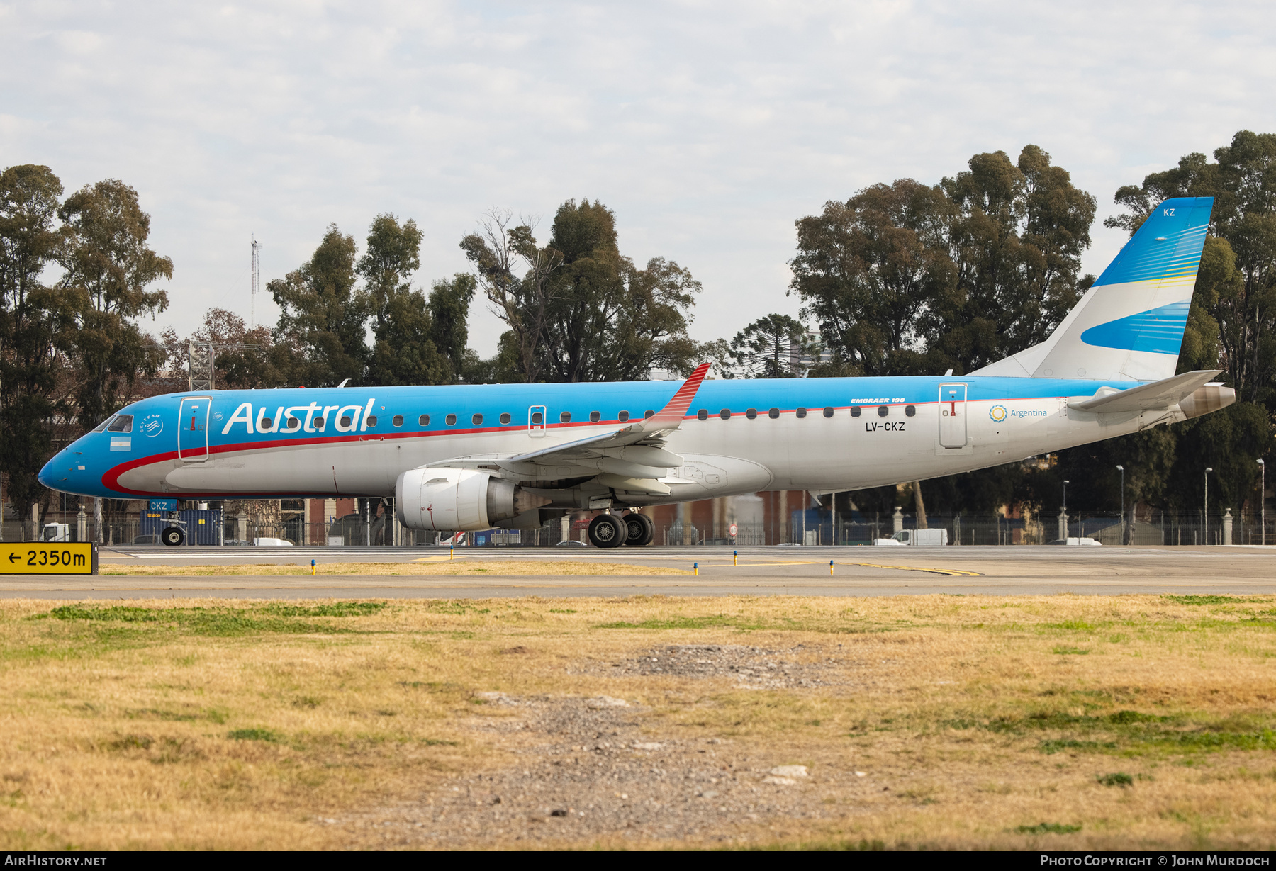 Aircraft Photo of LV-CKZ | Embraer 190AR (ERJ-190-100IGW) | Austral Líneas Aéreas | AirHistory.net #826778
