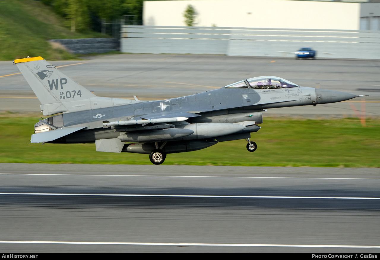 Aircraft Photo of 89-2074 | General Dynamics F-16C Fighting Falcon | USA - Air Force | AirHistory.net #826800