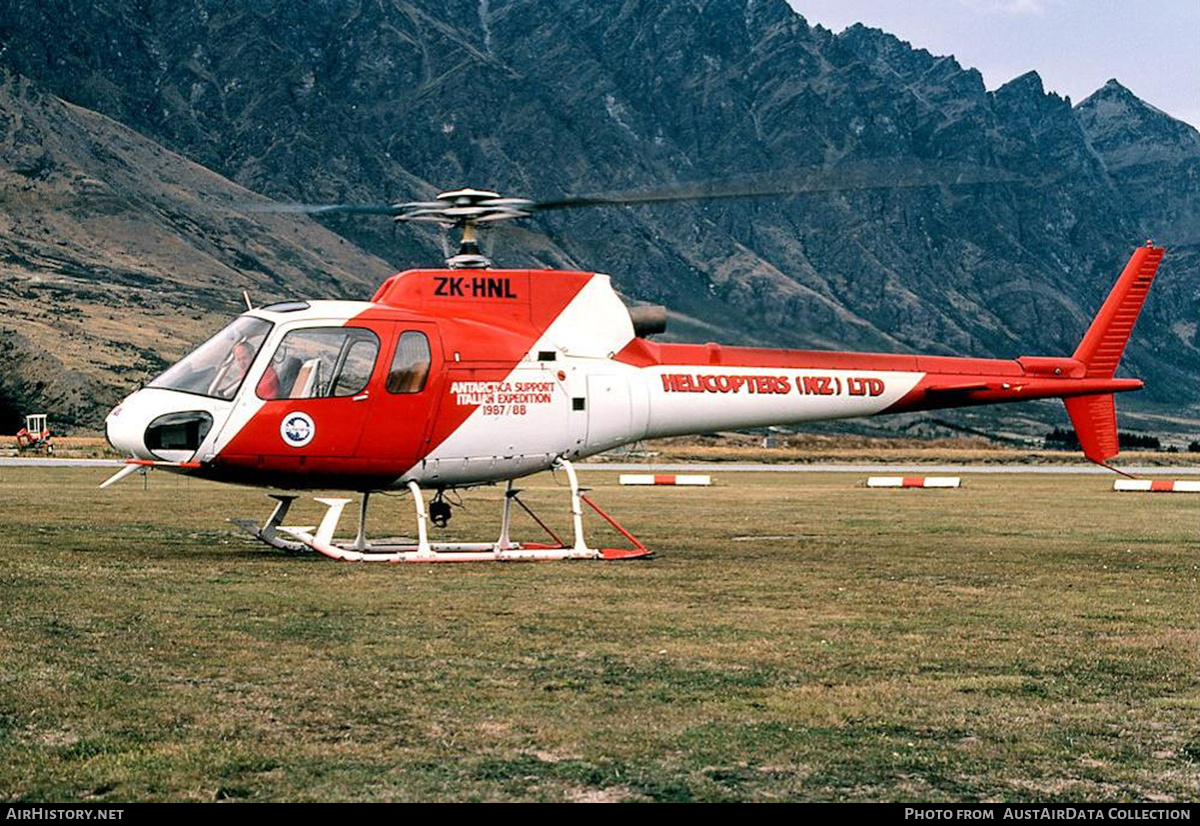 Aircraft Photo of ZK-HNL | Aerospatiale AS-350B Squirrel | Helicopters NZ | AirHistory.net #826804