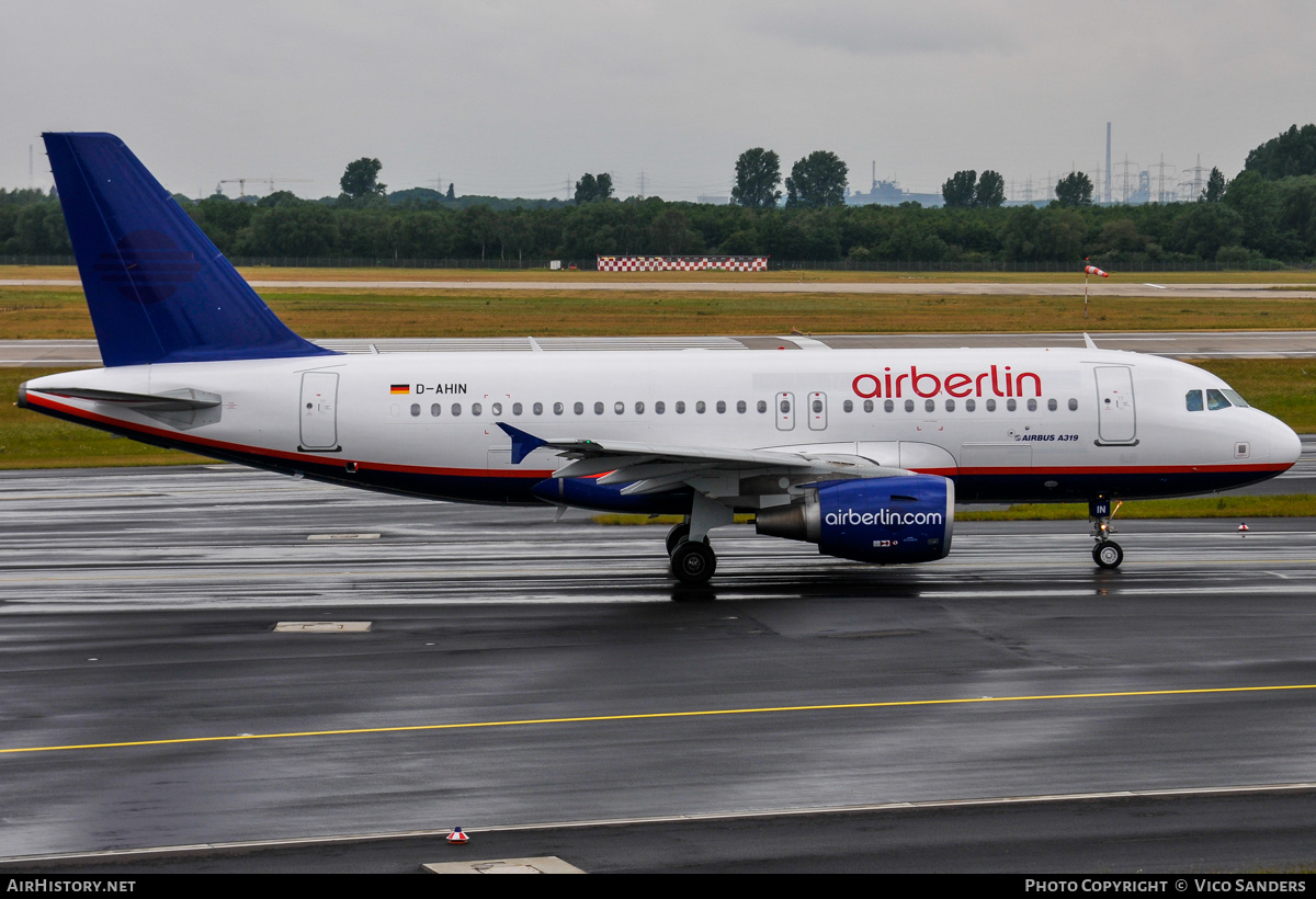 Aircraft Photo of D-AHIN | Airbus A319-112 | Air Berlin | AirHistory.net #826882