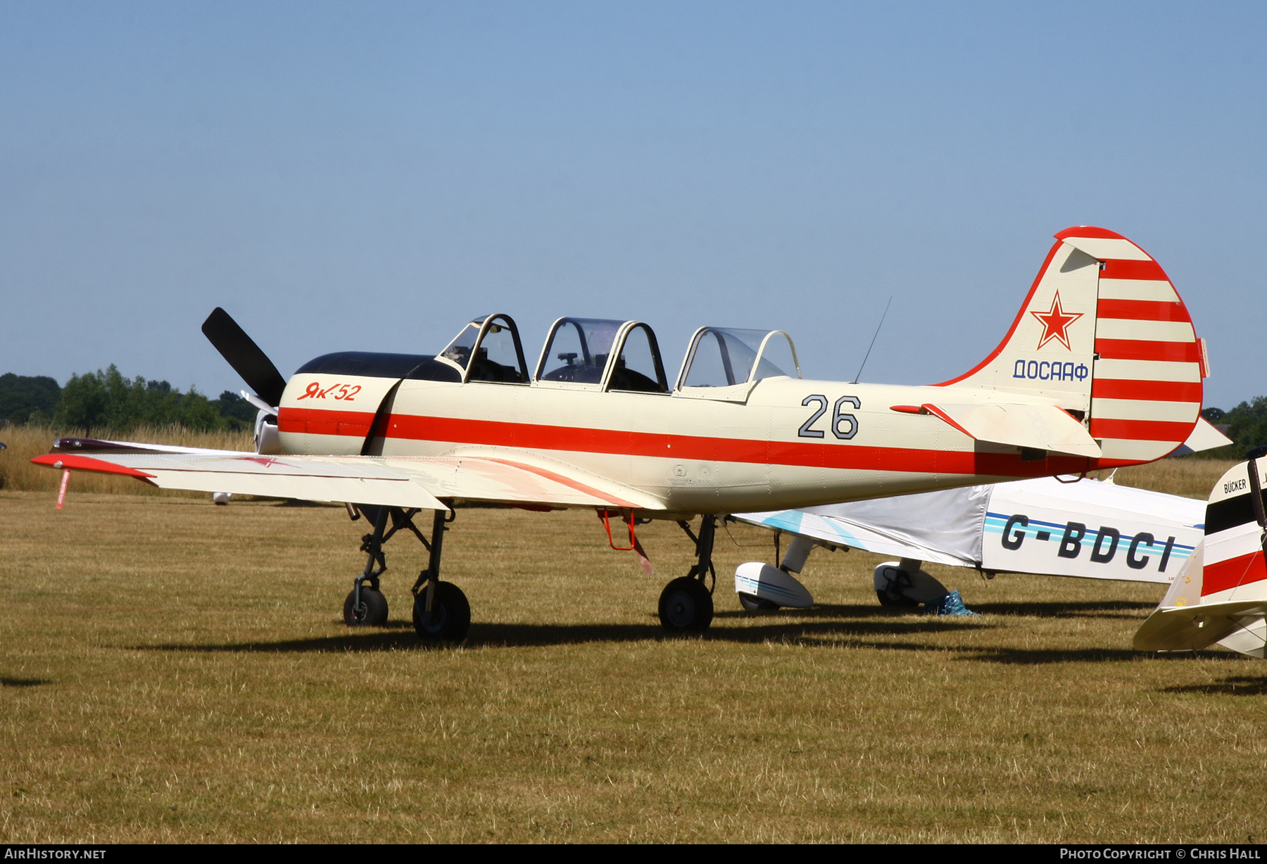 Aircraft Photo of G-BVXK | Yakovlev Yak-52 | Soviet Union - DOSAAF | AirHistory.net #826928