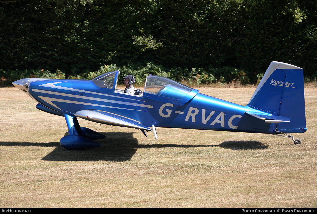 Aircraft Photo of G-RVAC | Van's RV-7 | AirHistory.net #826968