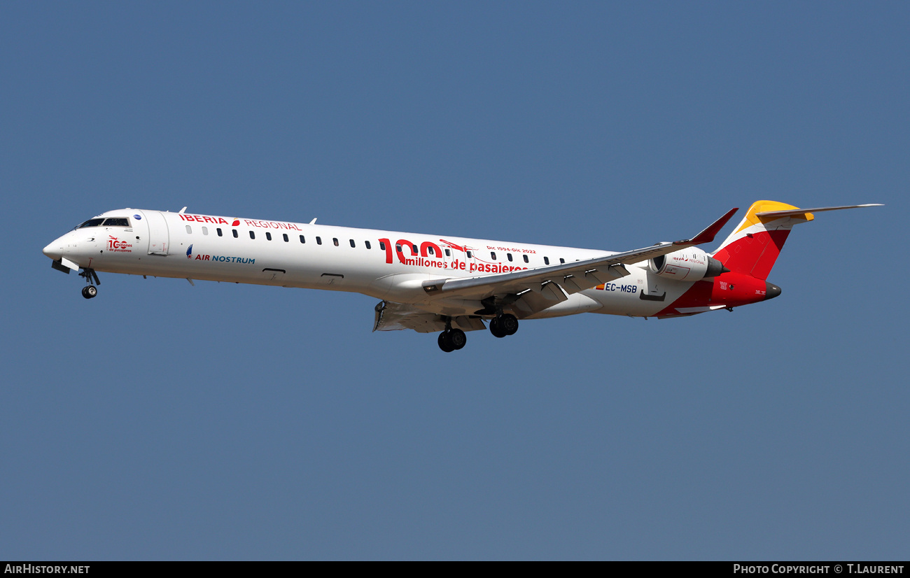 Aircraft Photo of EC-MSB | Bombardier CRJ-1000EL NG (CL-600-2E25) | Iberia Regional | AirHistory.net #826977
