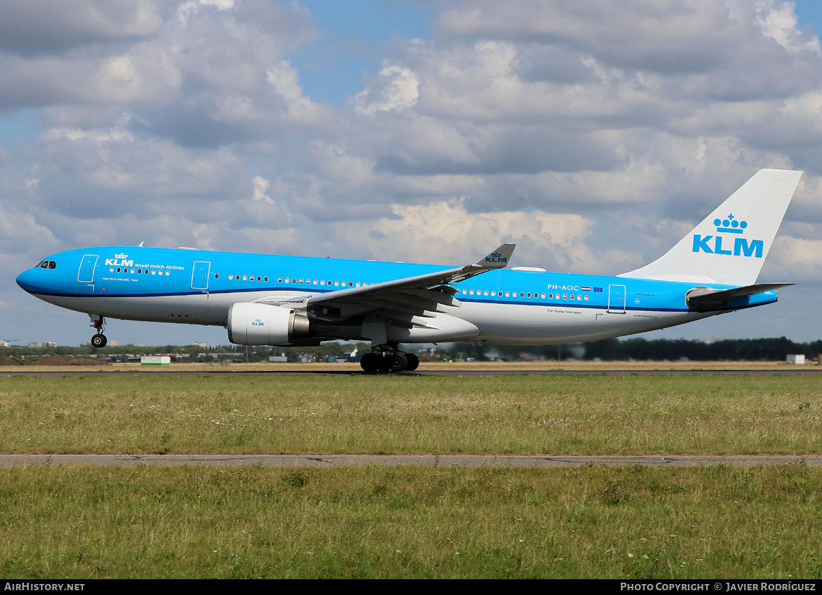 Aircraft Photo of PH-AOC | Airbus A330-203 | KLM - Royal Dutch Airlines | AirHistory.net #827026